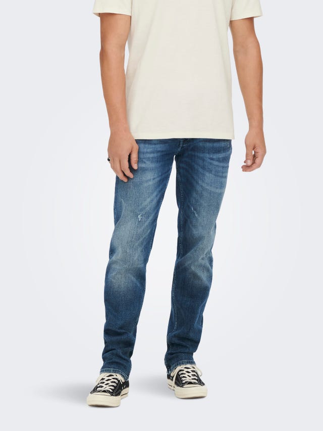 ONLY & SONS Normal geschnitten Mittlere Taille Jeans - 22024299
