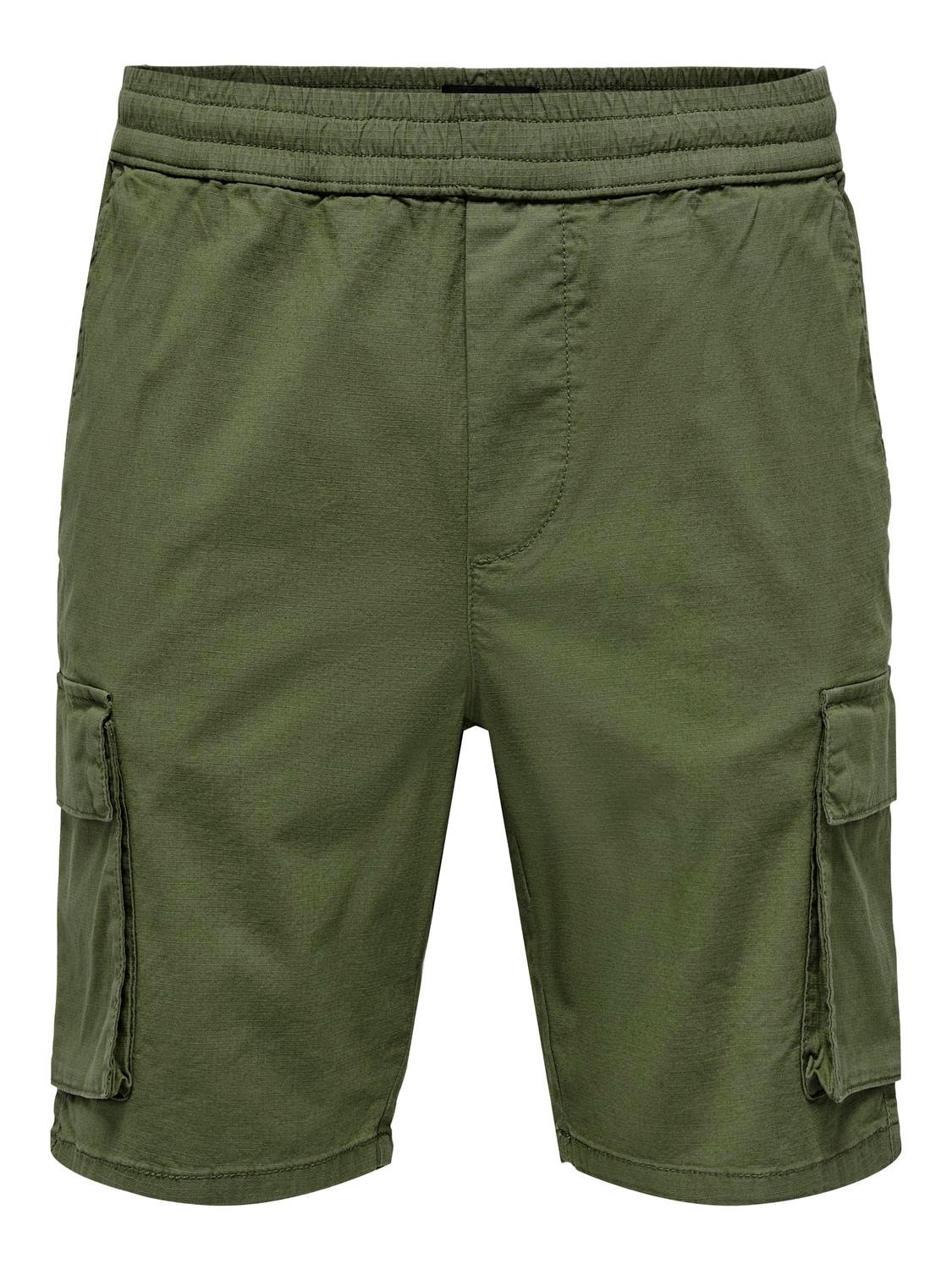 ONLY & SONS Bermuda cargo Regular Fit -Olive Night - 22024316