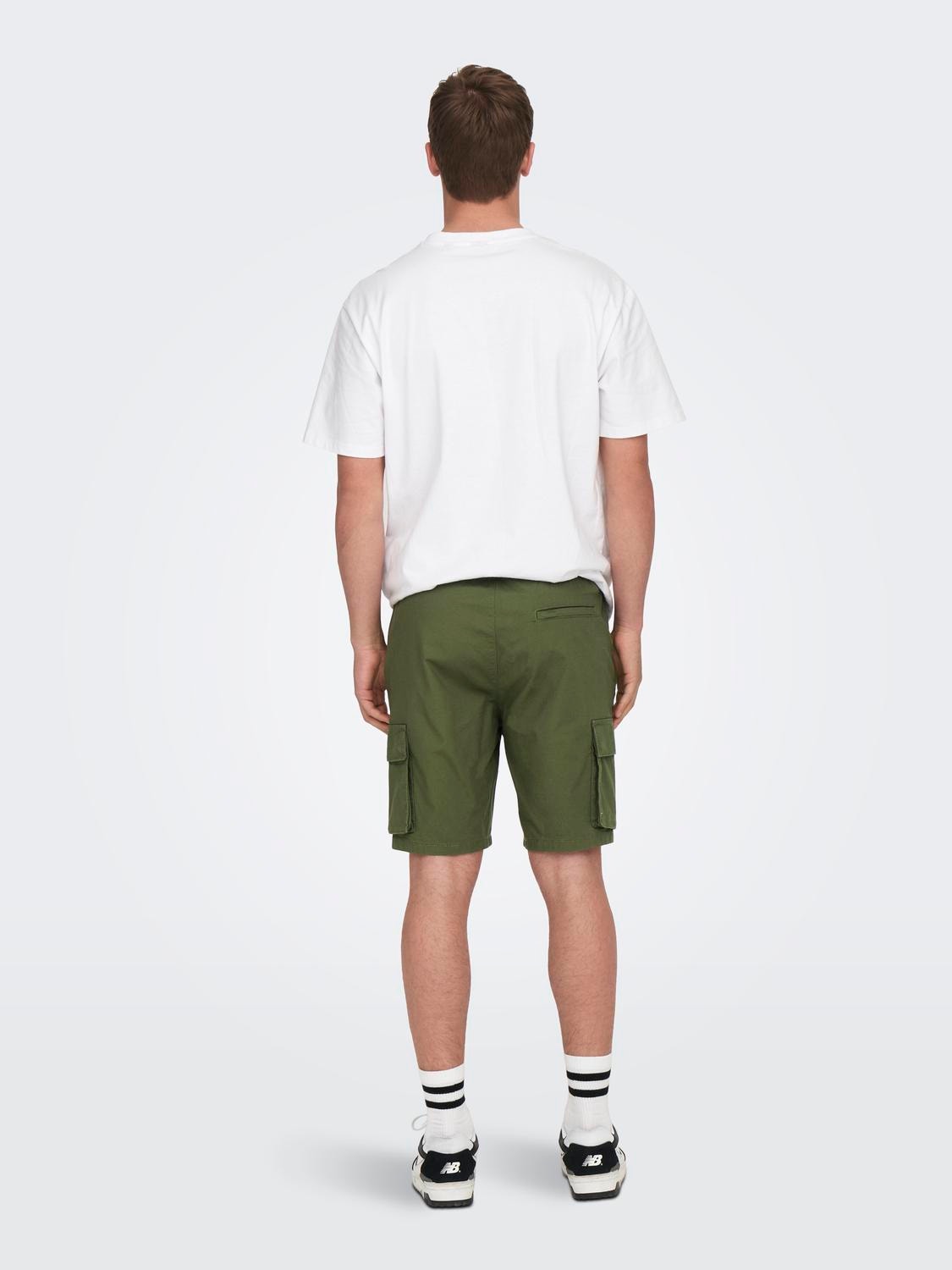 ONLY & SONS Regular Fit Cargoshorts -Olive Night - 22024316