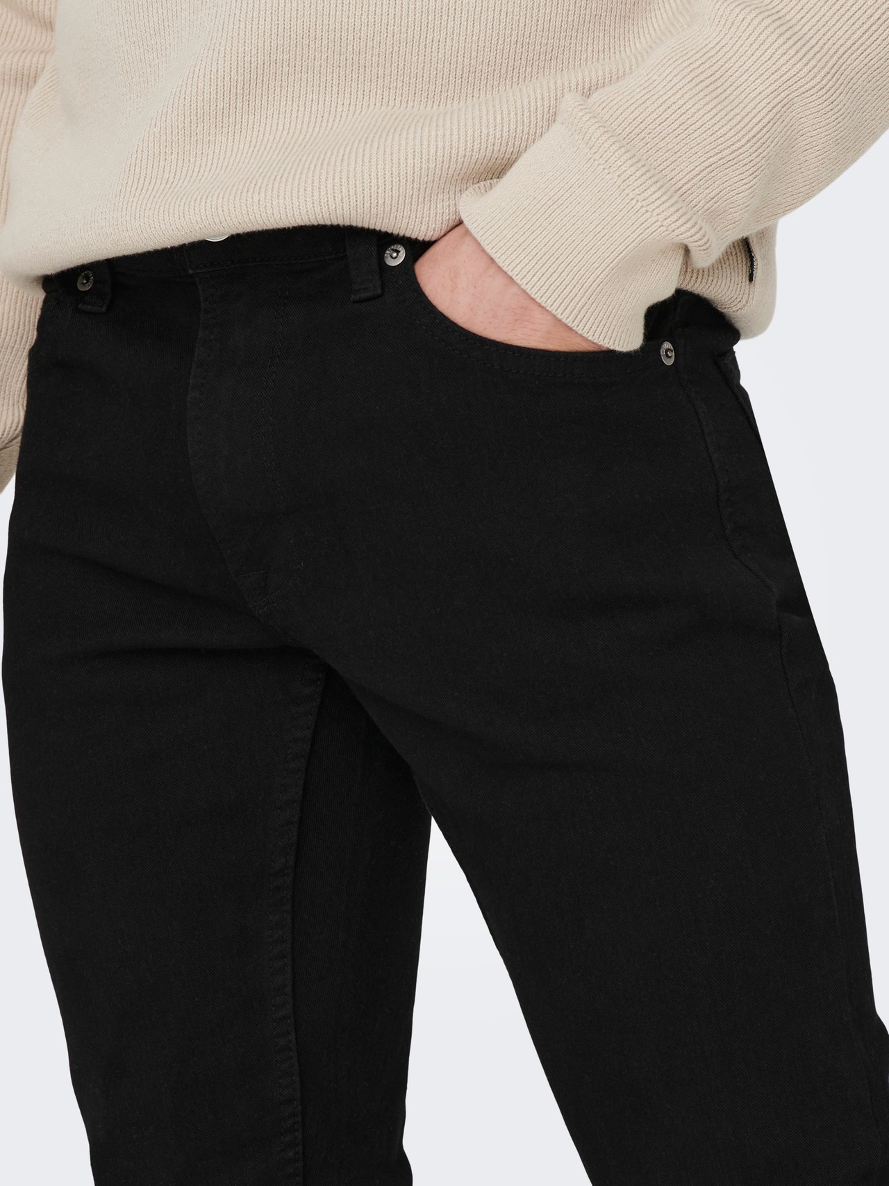 ONLY & SONS Slim Fit Jeans -Black Denim - 22024324