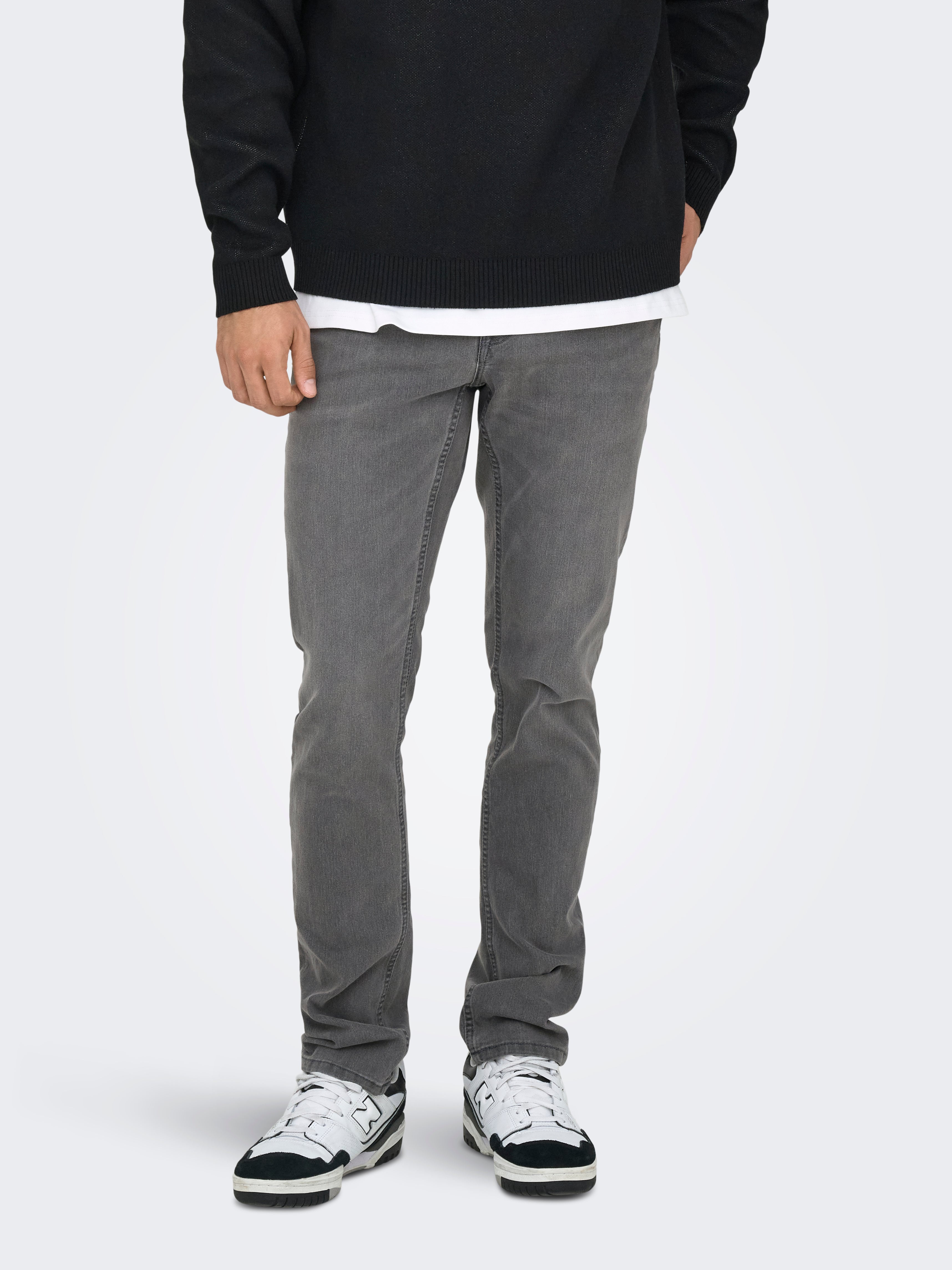 ONLY & SONS slim fit jeans ONSLOOM 3145 black | wehkamp