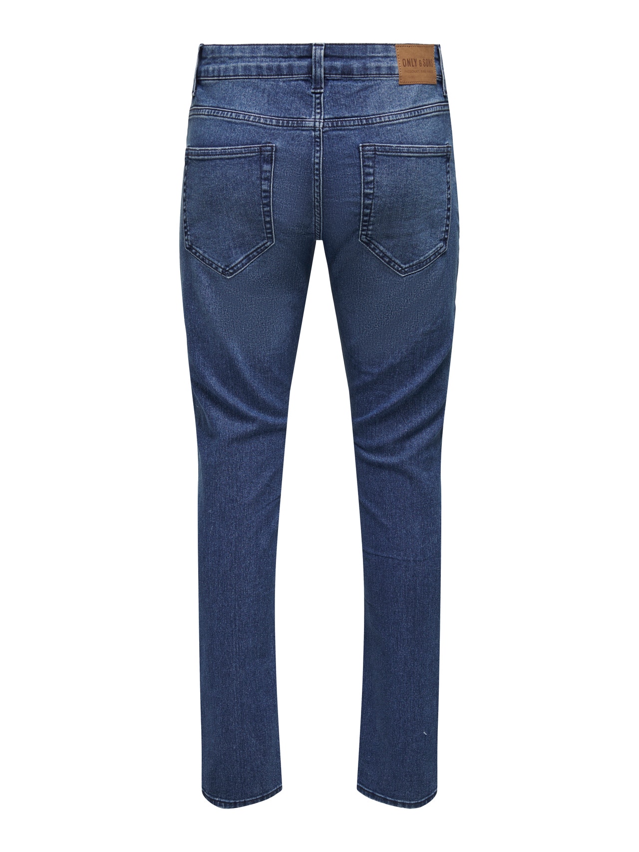 ONLY & SONS Slim Fit Mid waist Jeans -Medium Blue Denim - 22024327