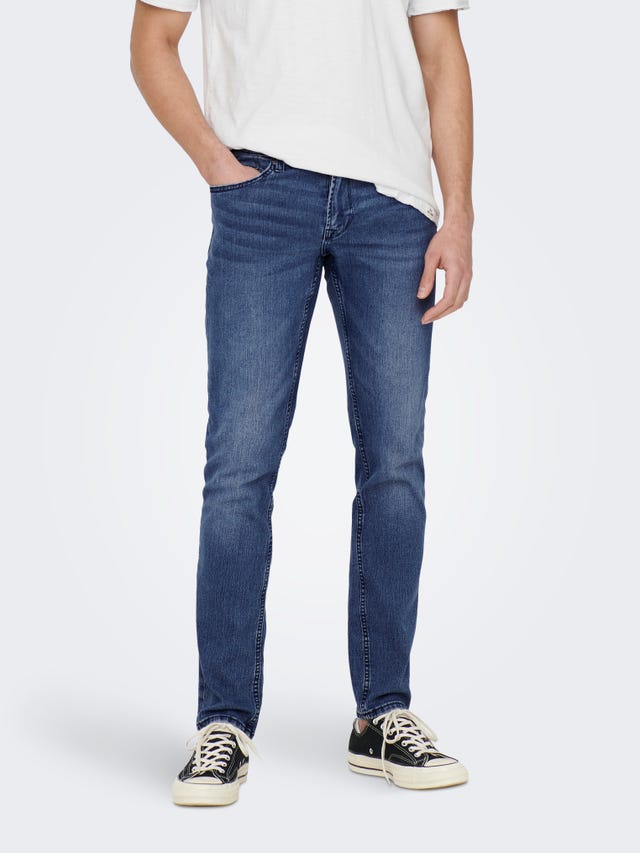 ONLY & SONS ONSLOOM MID. BLUE 4327 JEANS VD - 22024327