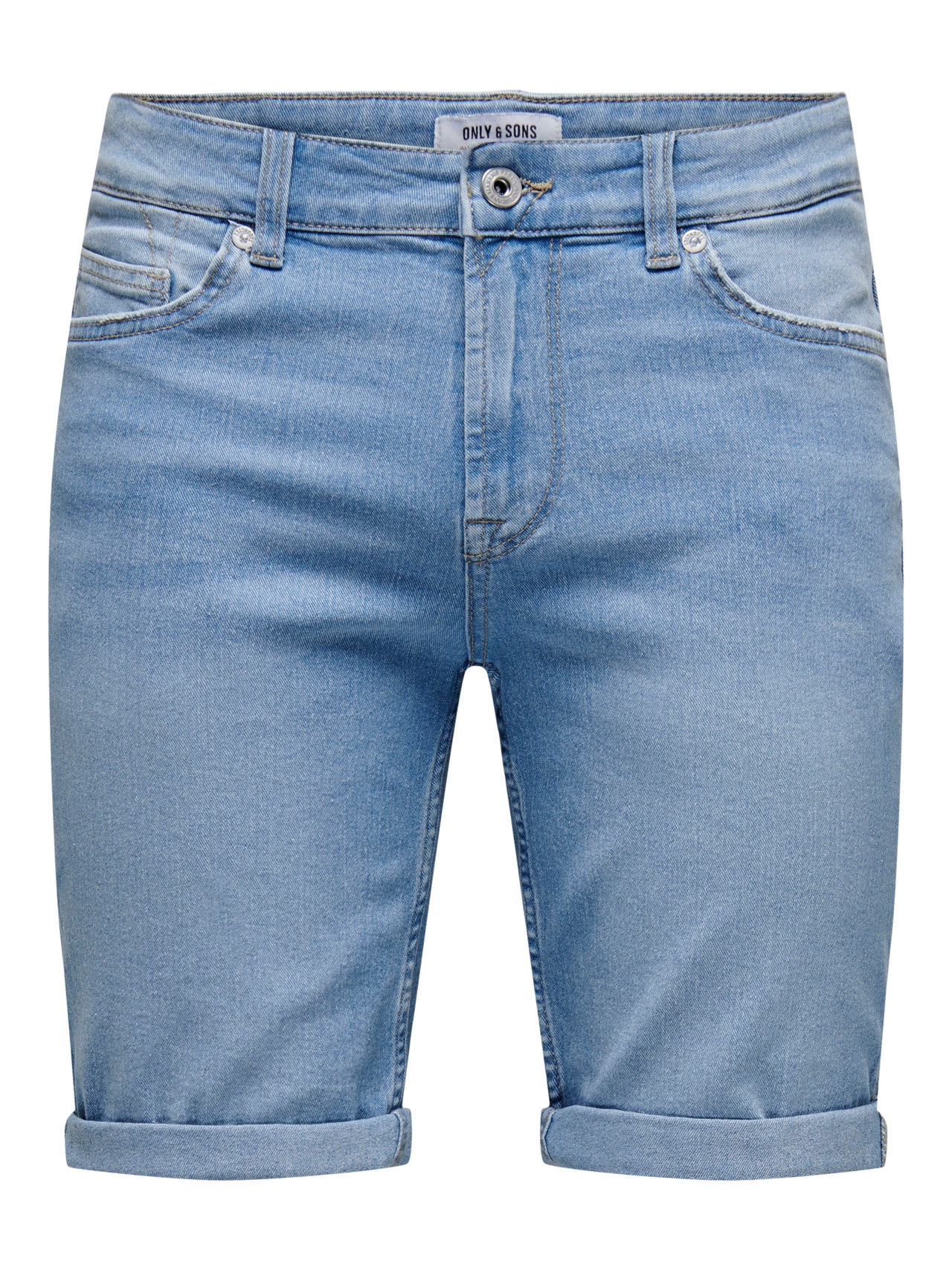 ONLY & SONS Regular Fit Shorts -Light Blue Denim - 22024330