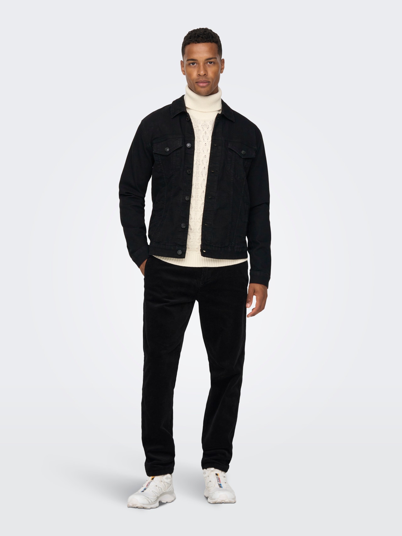 ONLY & SONS Classic denim jacket -Black Denim - 22024332