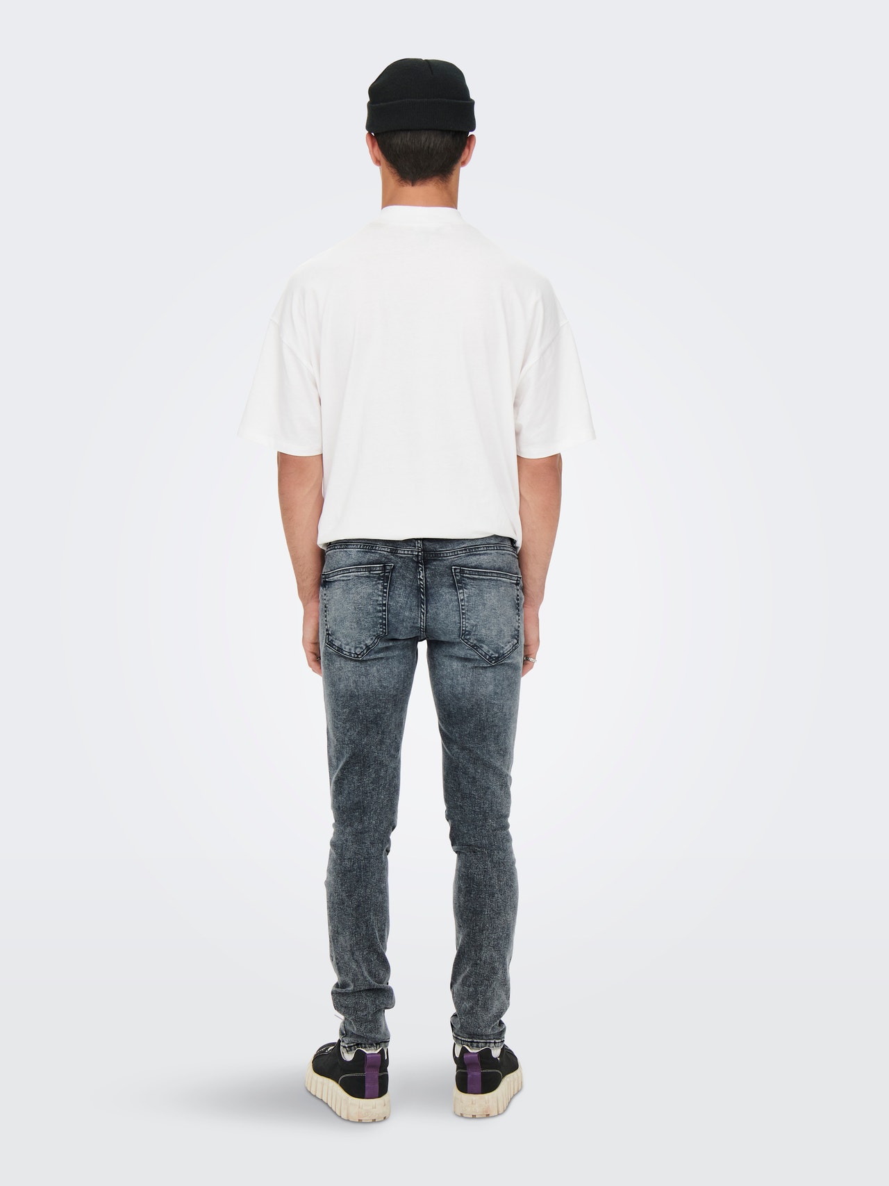 ONLY & SONS Jeans Skinny Fit Taille moyenne -Blue Black Denim - 22024412