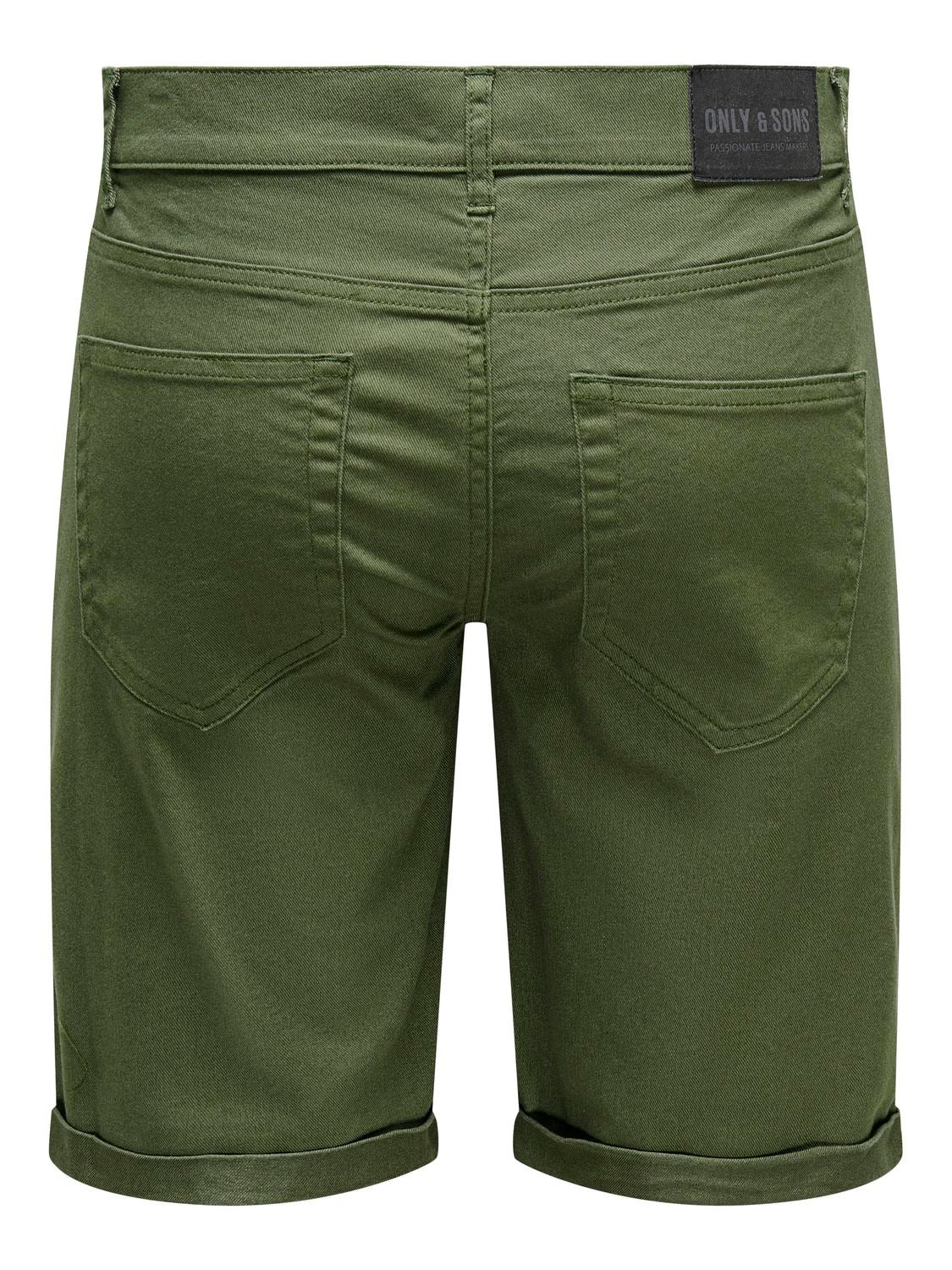 ONLY & SONS Normal geschnitten Shorts -Olive Night - 22024451