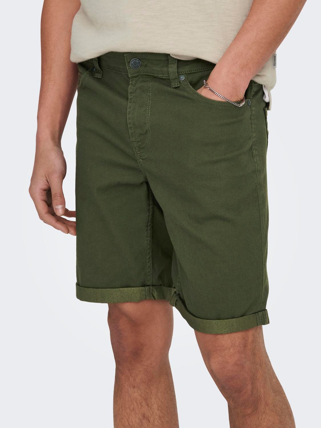 ONLY & SONS Shorts Regular Fit -Olive Night - 22024451