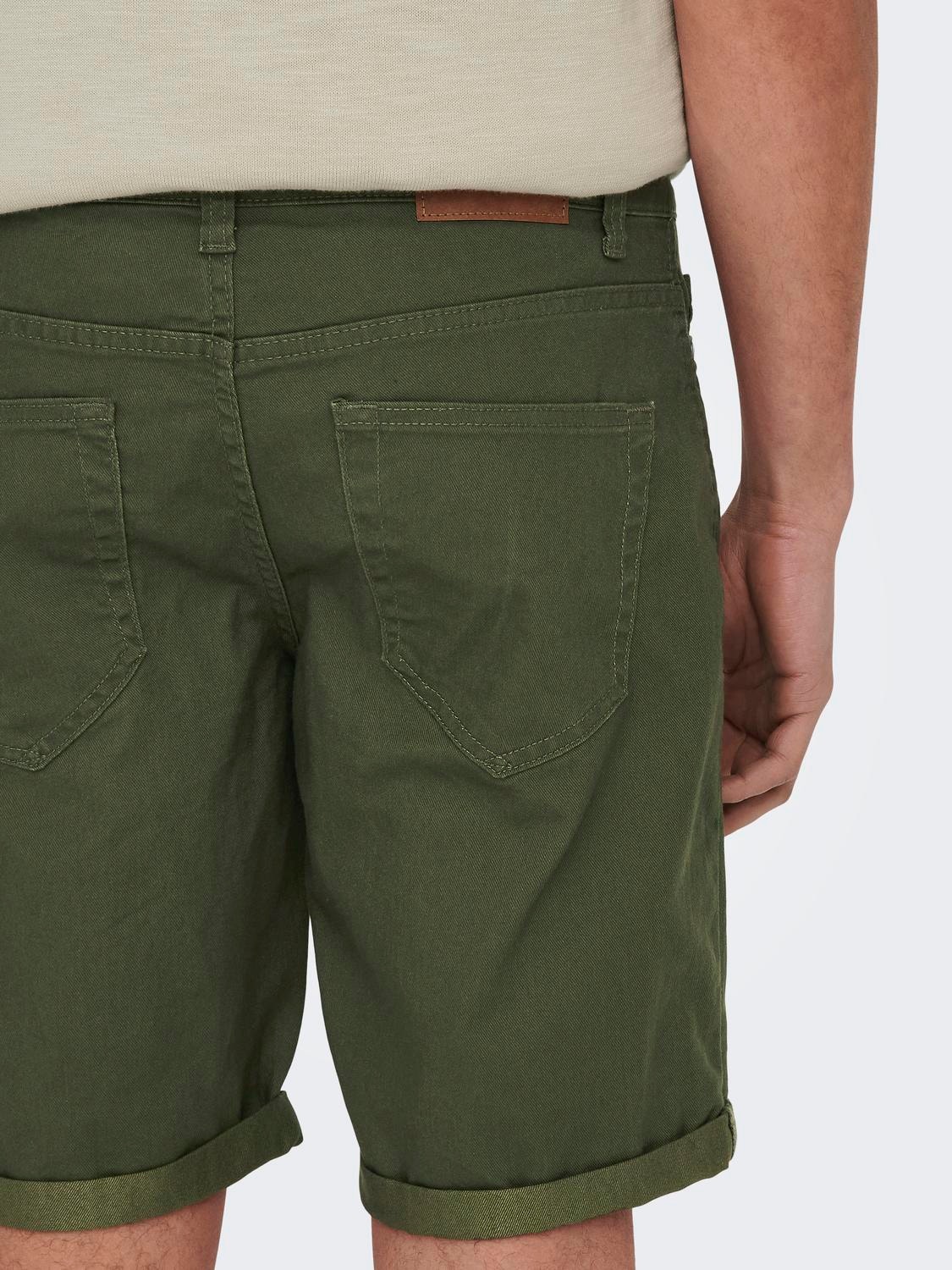 ONLY & SONS Shorts Corte regular -Olive Night - 22024451
