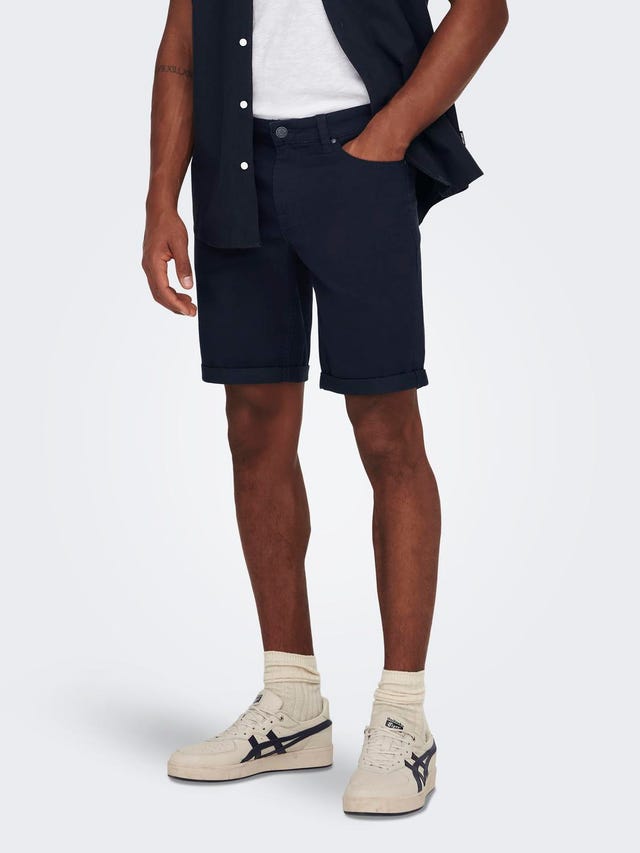 ONLY & SONS ONSPLY LIFE REG TWILL 4451 SHORTS - 22024451