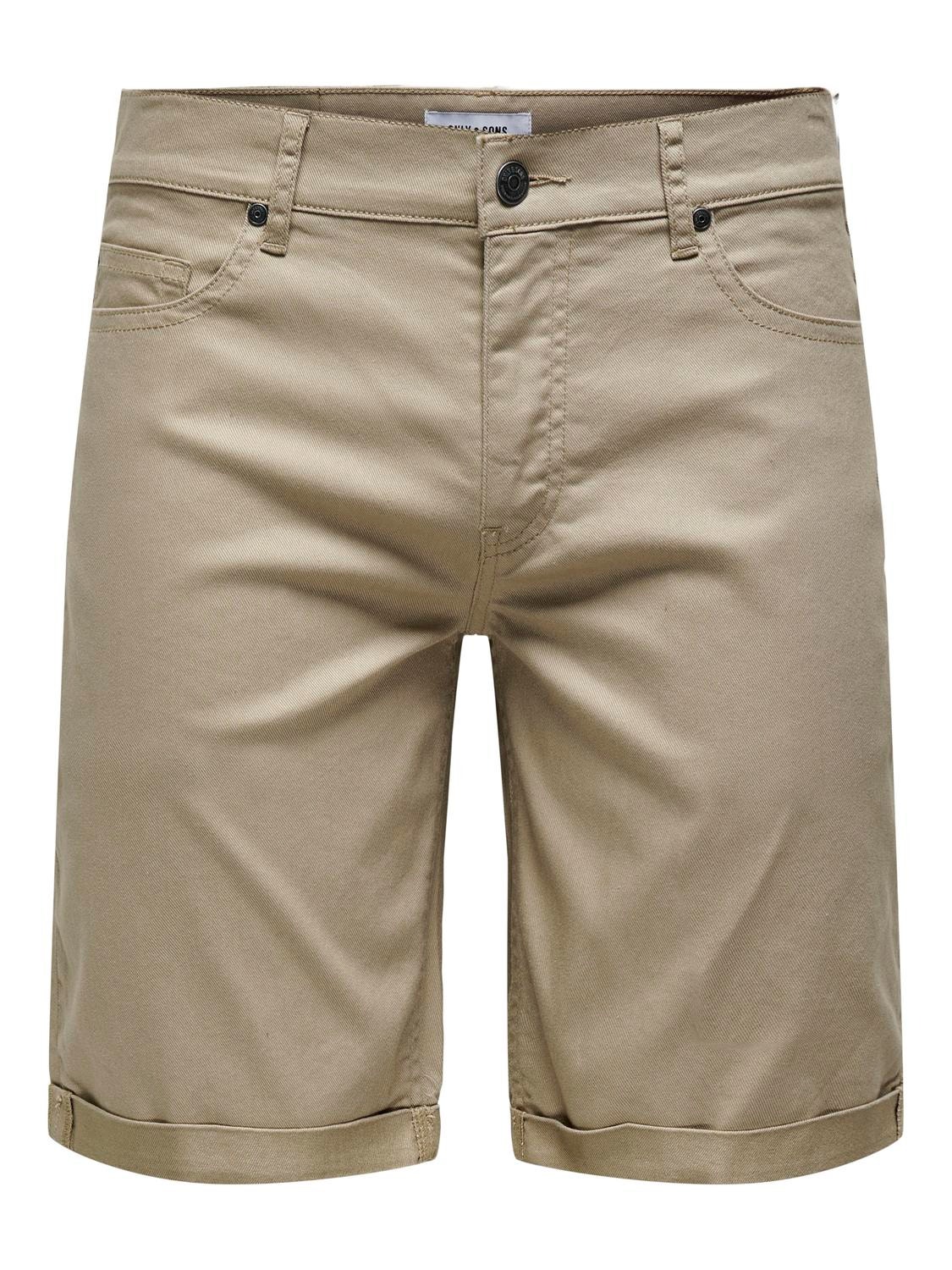 ONLY & SONS ONSPLY LIFE REG TWILL 4451 SHORTS -Chinchilla - 22024451