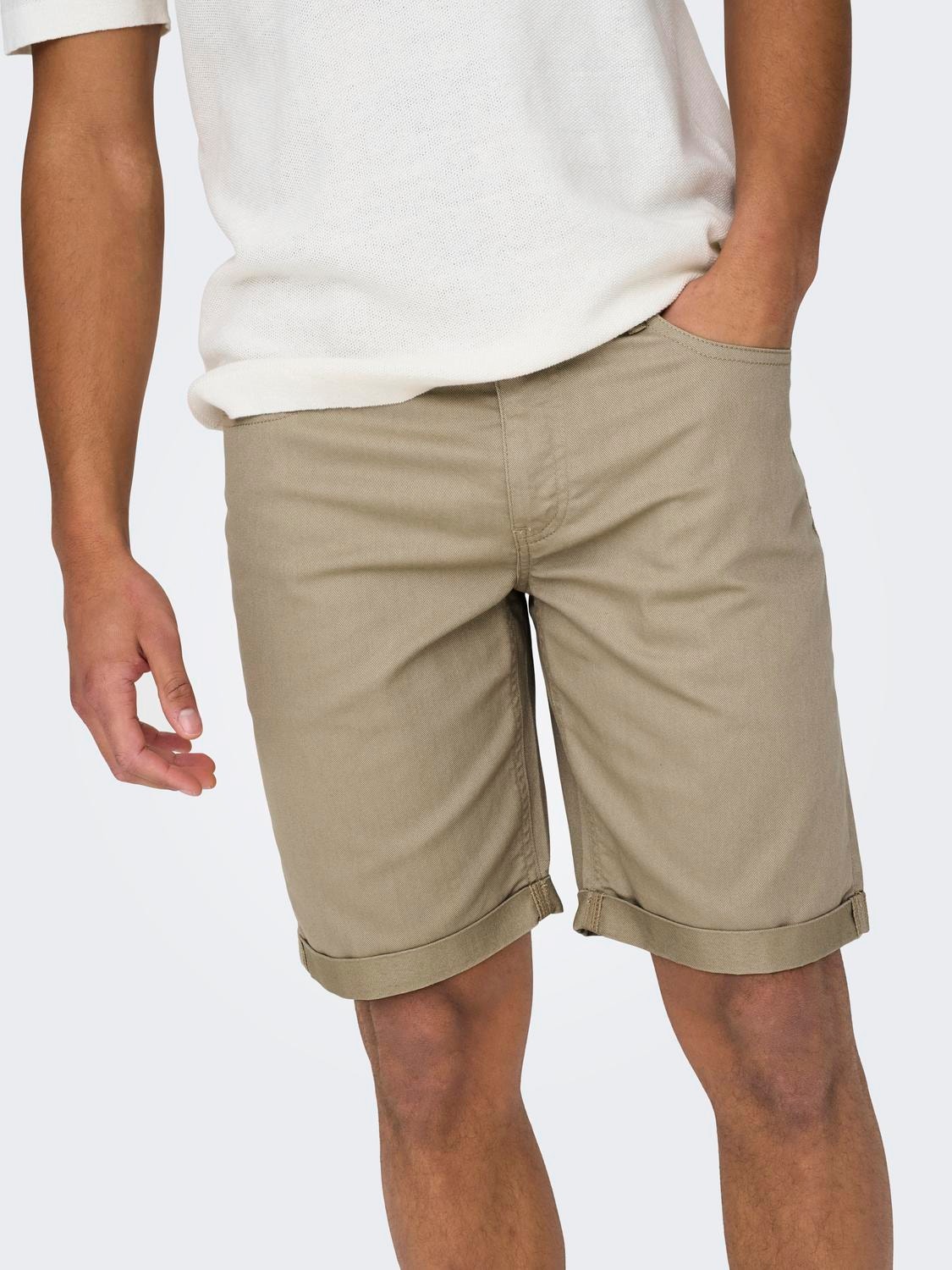 ONLY & SONS Normal geschnitten Shorts -Chinchilla - 22024451