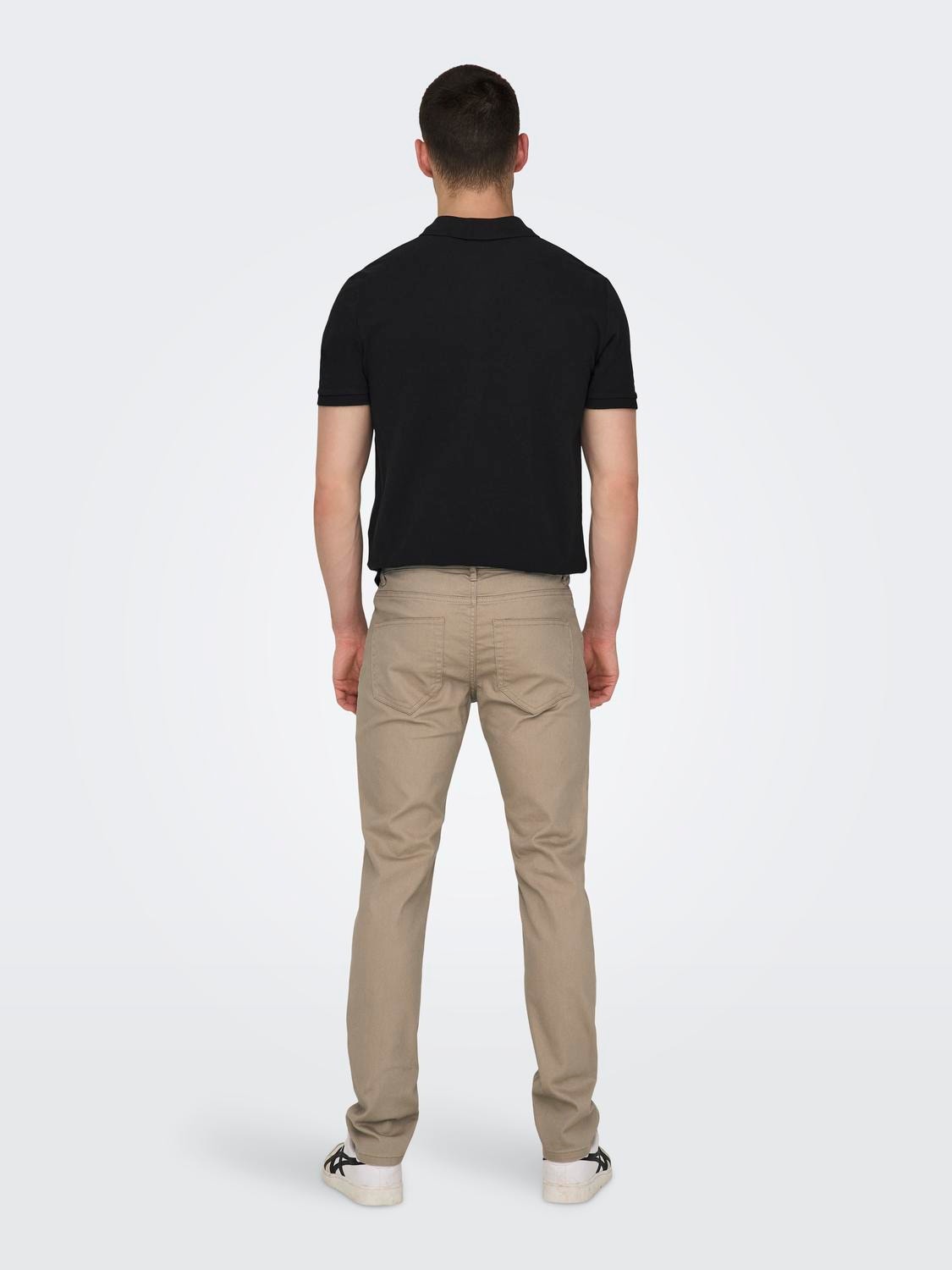 ONLY & SONS Pantalons Slim Fit -Chinchilla - 22024452