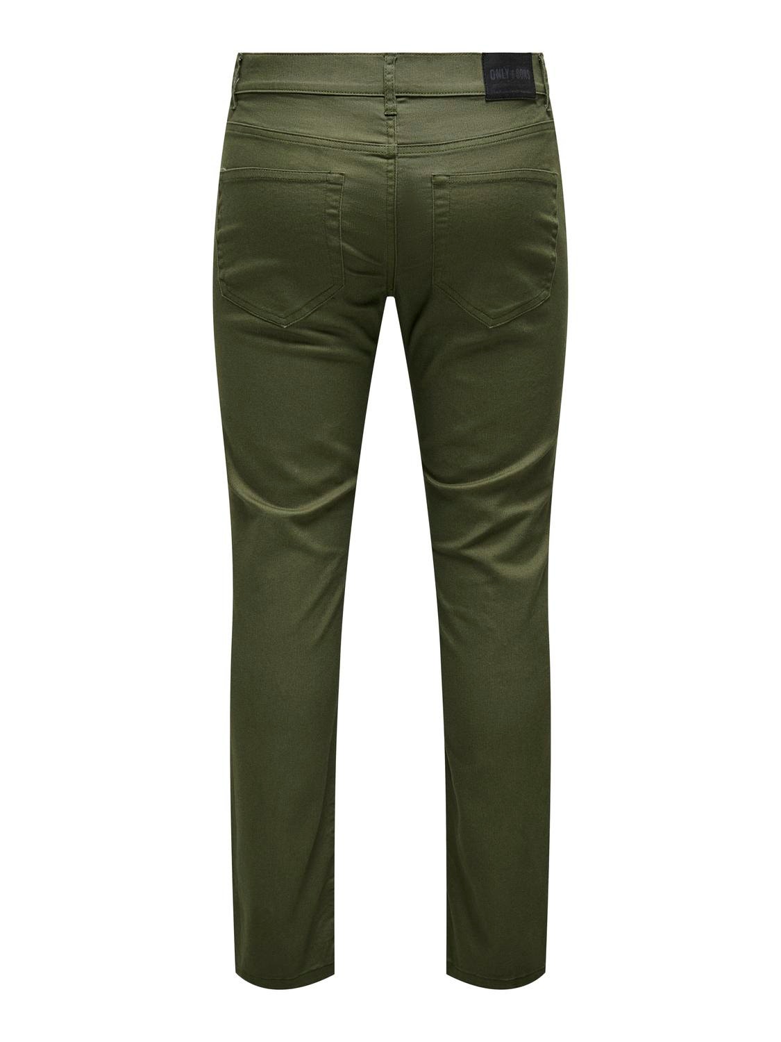 ONLY & SONS Pantalons Slim Fit -Olive Night - 22024452