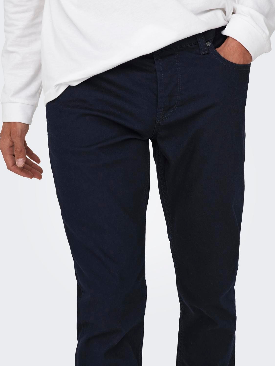 ONLY & SONS Slim Fit Trousers -Navy Blazer - 22024452