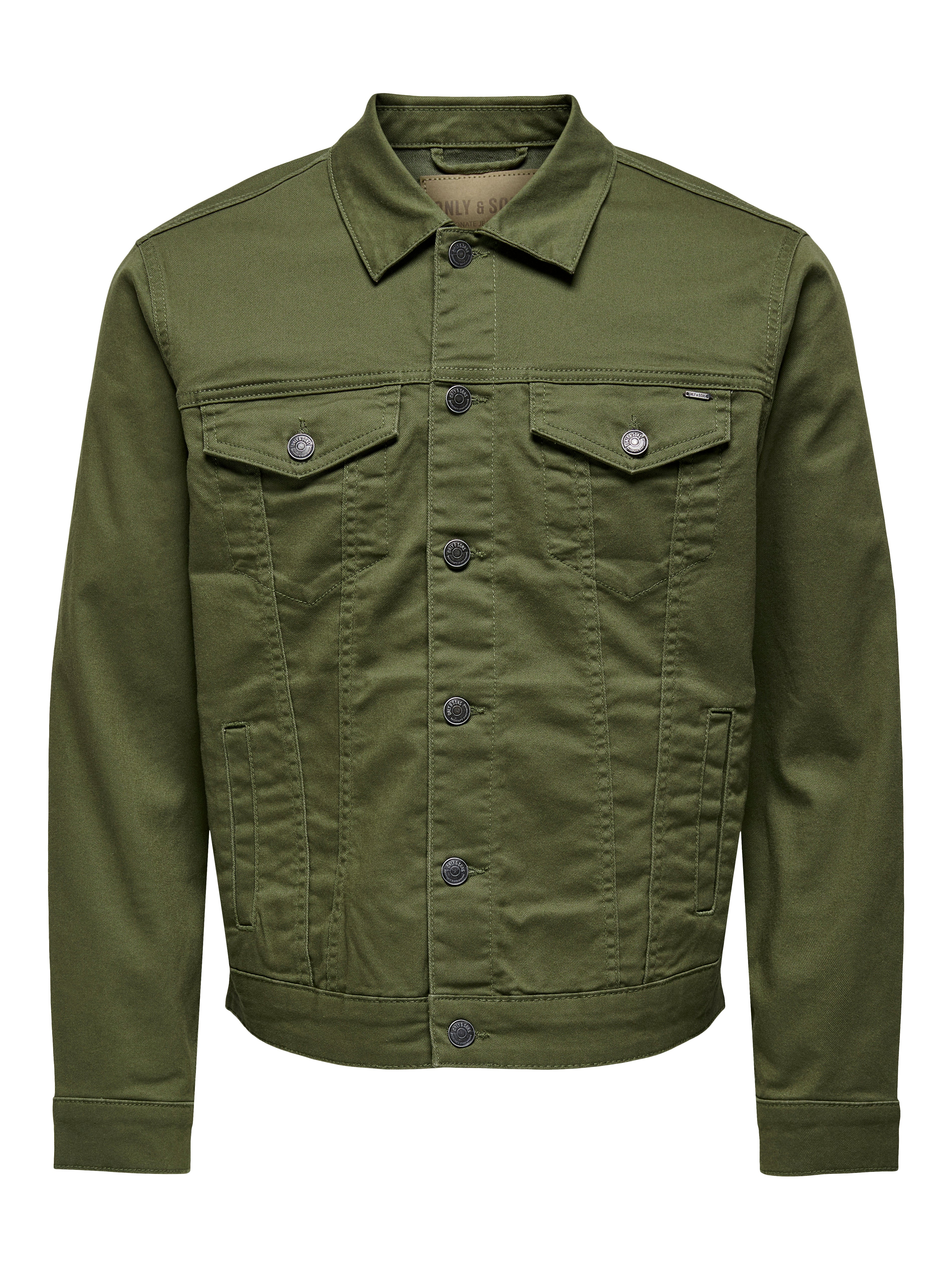 Olive green shop canvas jacket