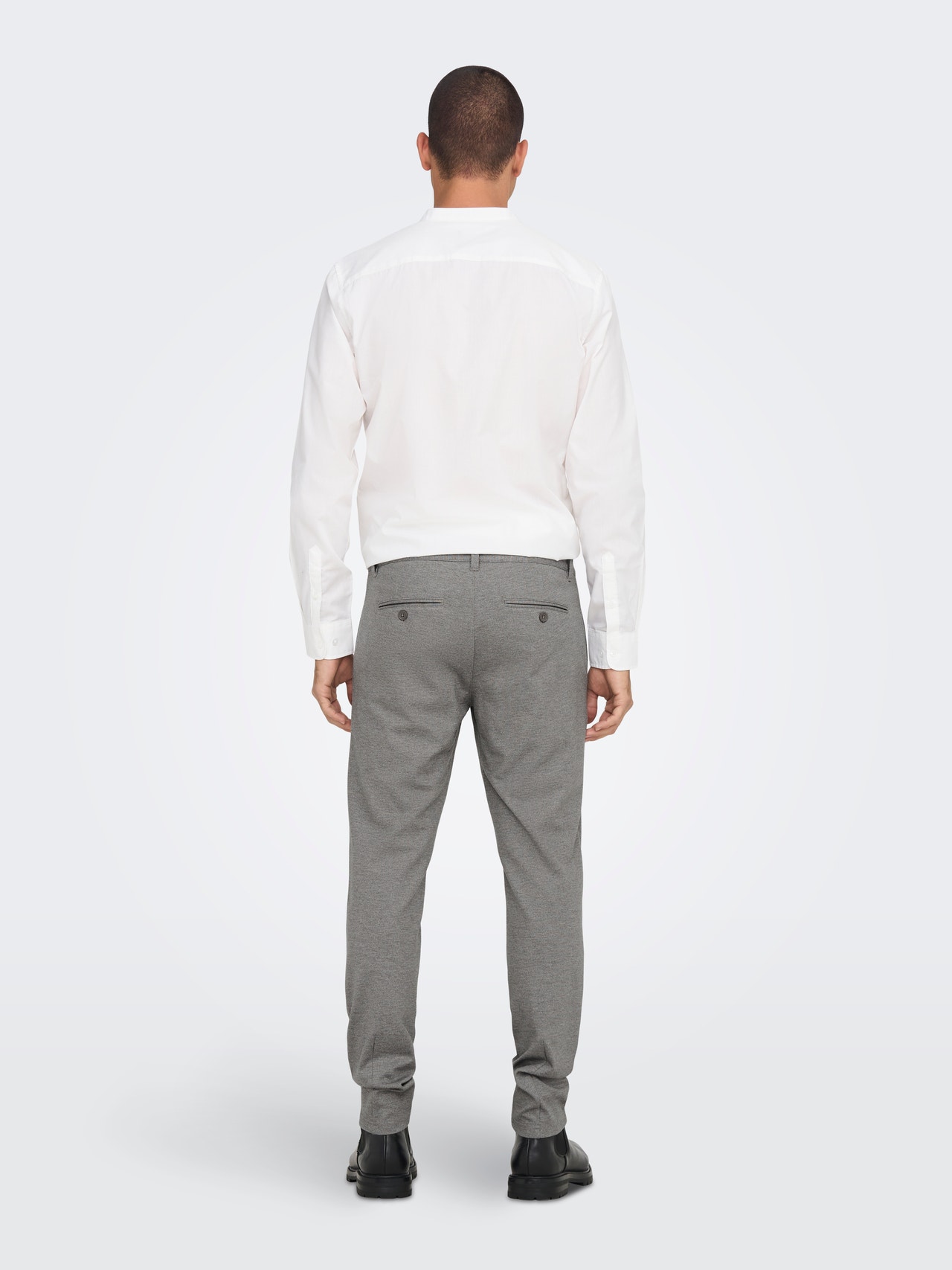 ONLY & SONS OSNMARK MELANGE 4455 PANT -Chinchilla - 22024455