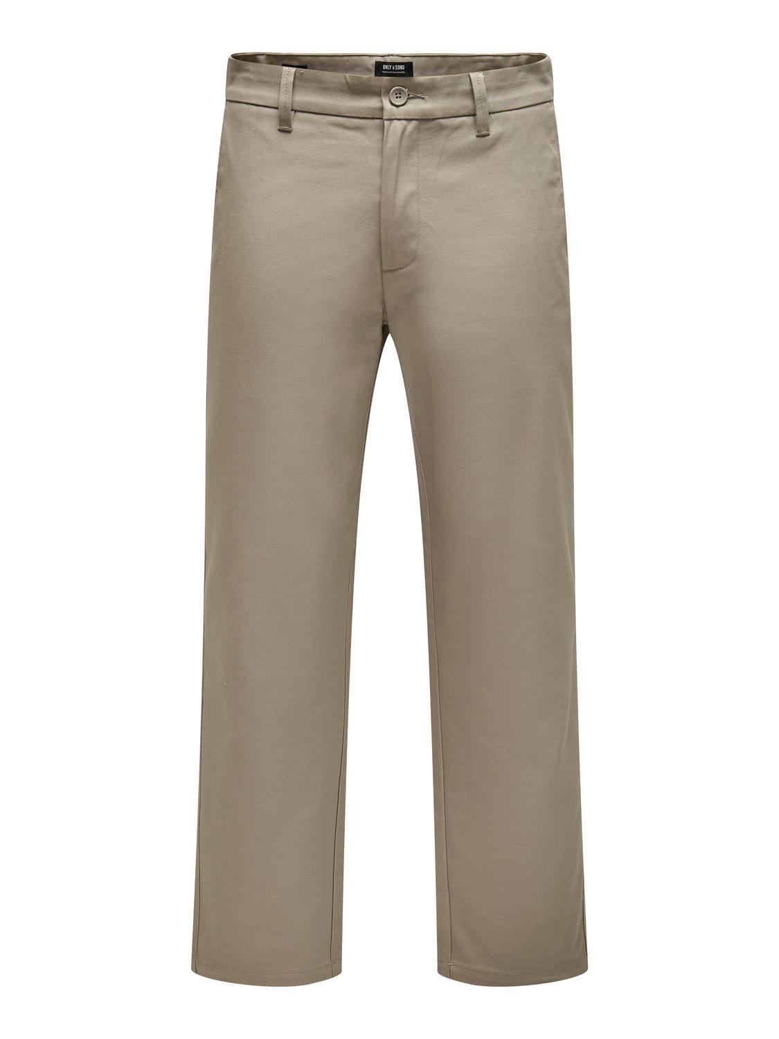 ONLY & SONS ONSEDGE-ED LOOSE 4468 PANT NOOS -Chinchilla - 22024468