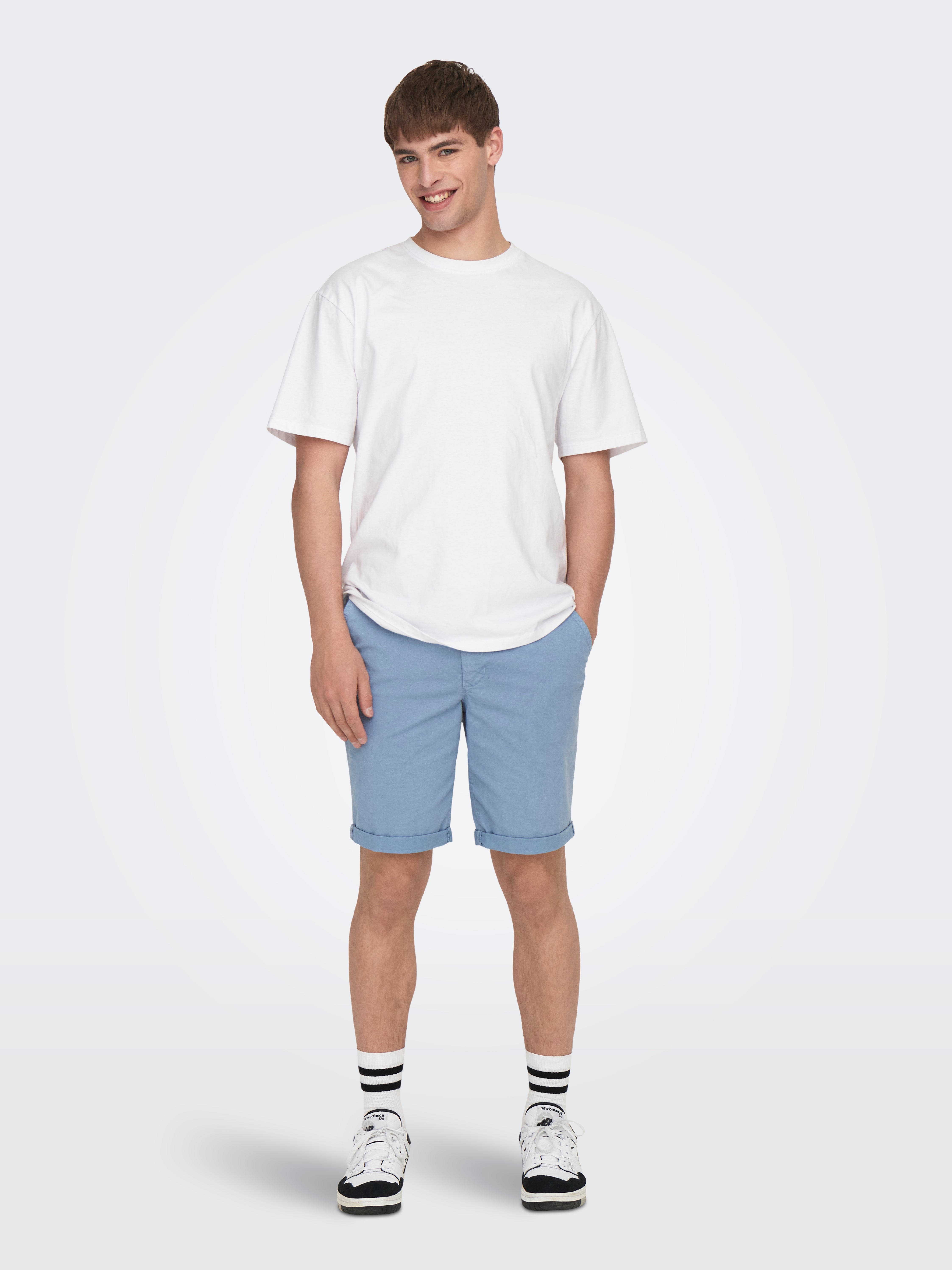 ONSPETER Regular Fit Shorts | Medium Turquoise | ONLY & SONS®