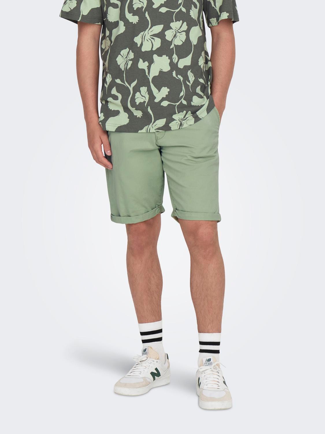 ONLY & SONS Normal passform Shorts -Swamp - 22024481