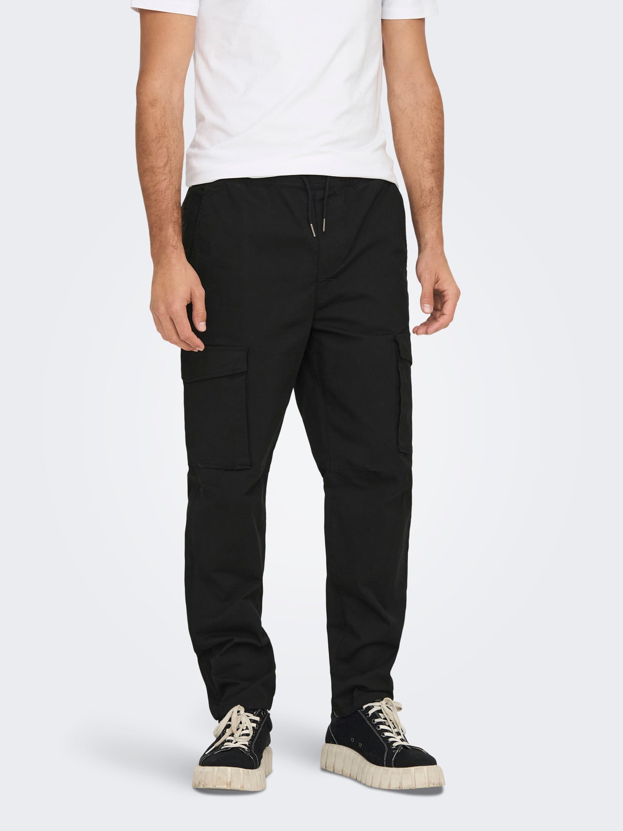 ONLY & SONS Cargo detailed trousers -Black - 22024485