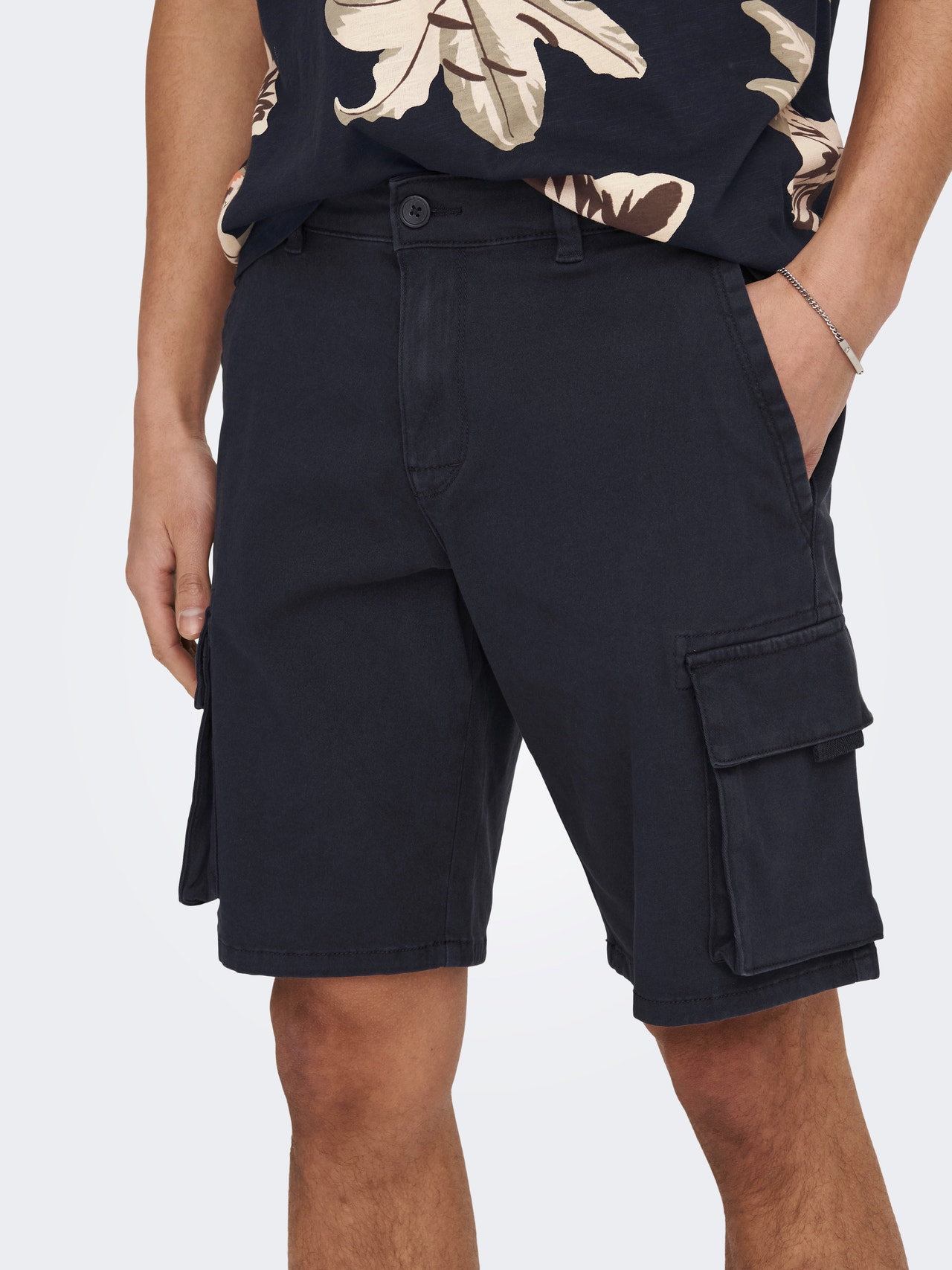 ONLY & SONS Shorts Regular Fit Taille moyenne -Dark Navy - 22024564