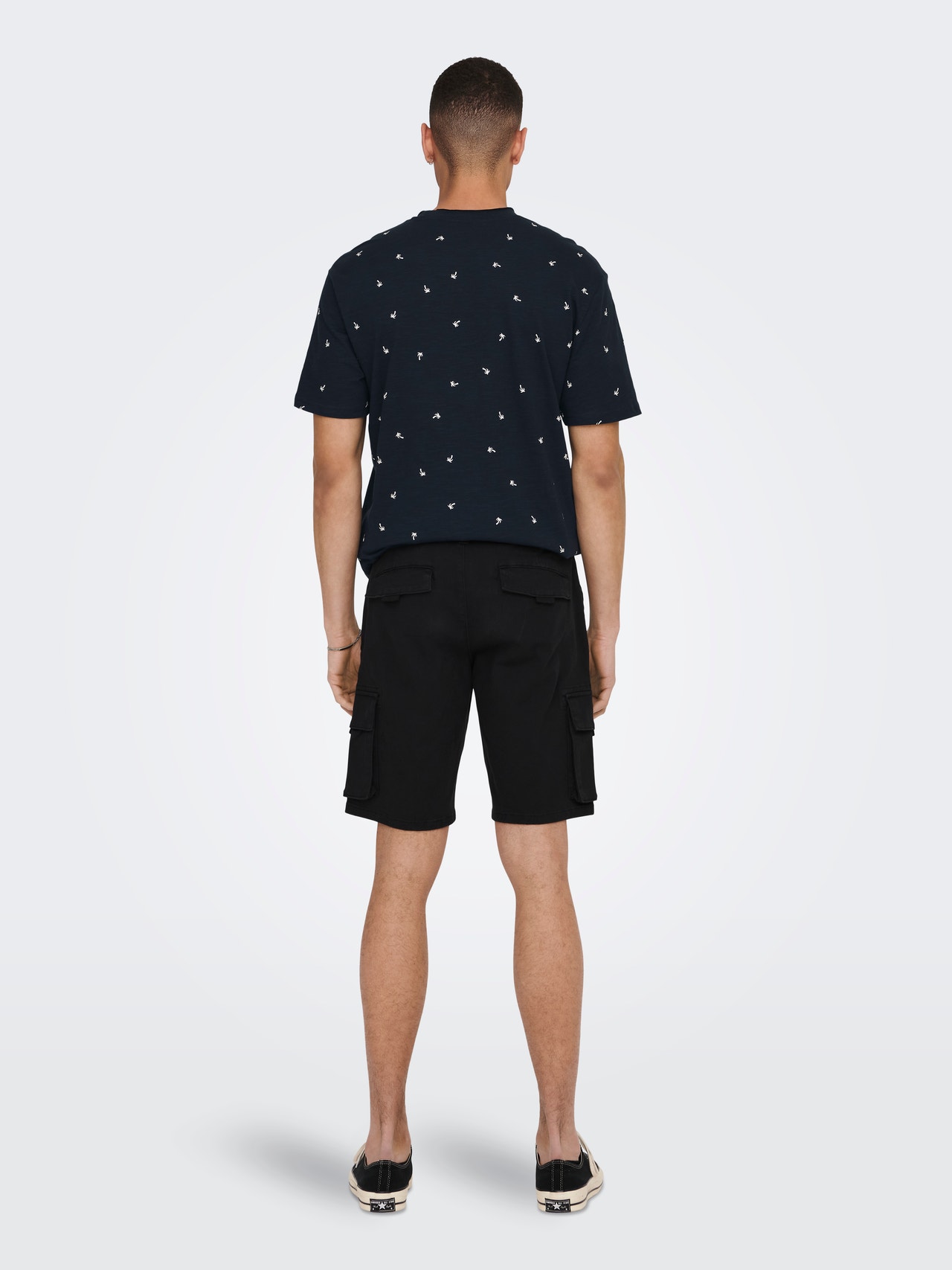 ONLY & SONS Normal geschnitten Mid Rise Shorts -Black - 22024564