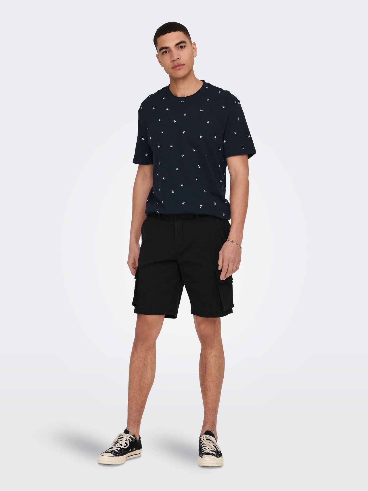 ONLY & SONS Normal geschnitten Mid Rise Shorts -Black - 22024564