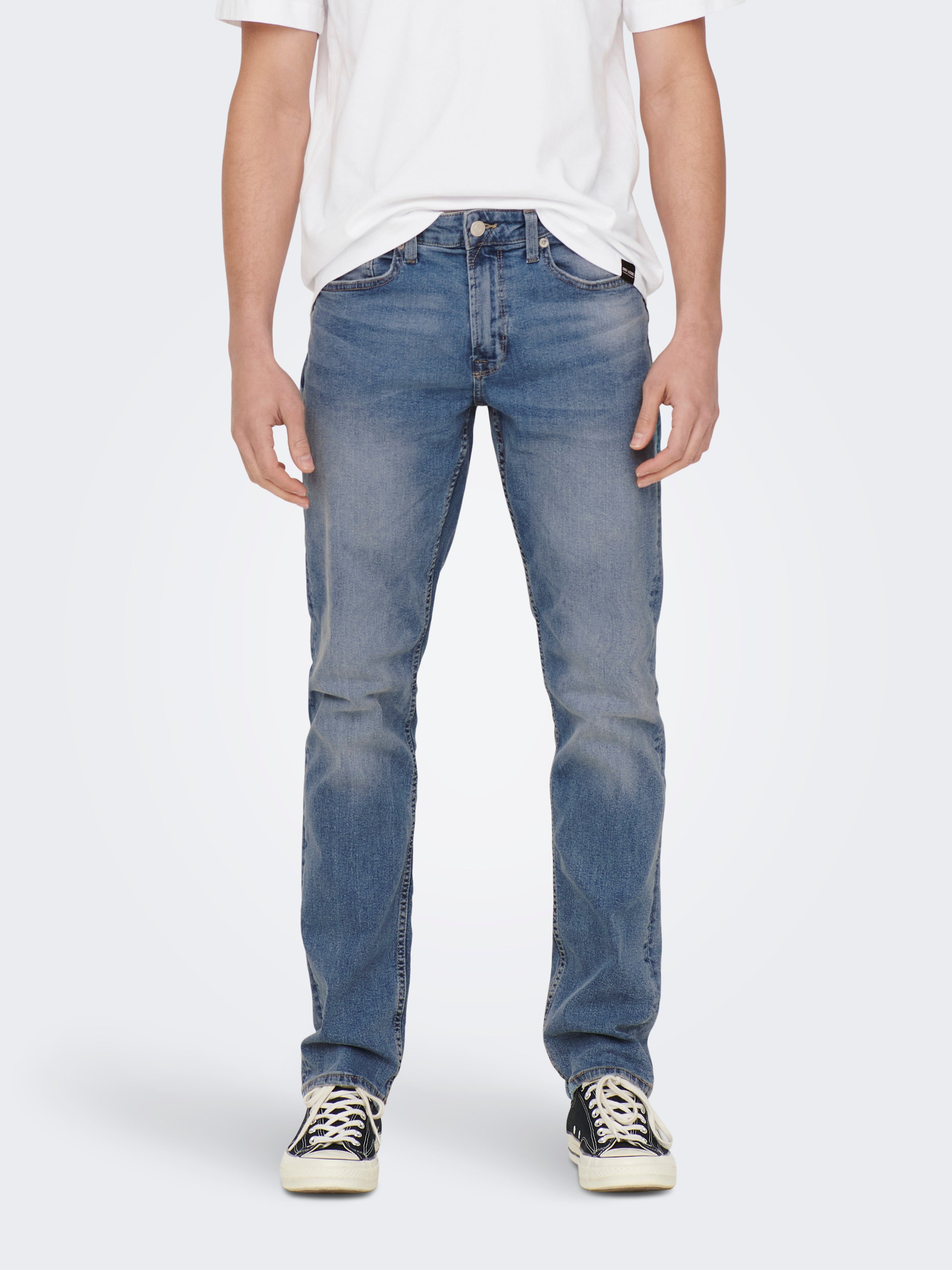 Only & Sons ONSWEFT JEANS - Straight leg jeans - grey denim