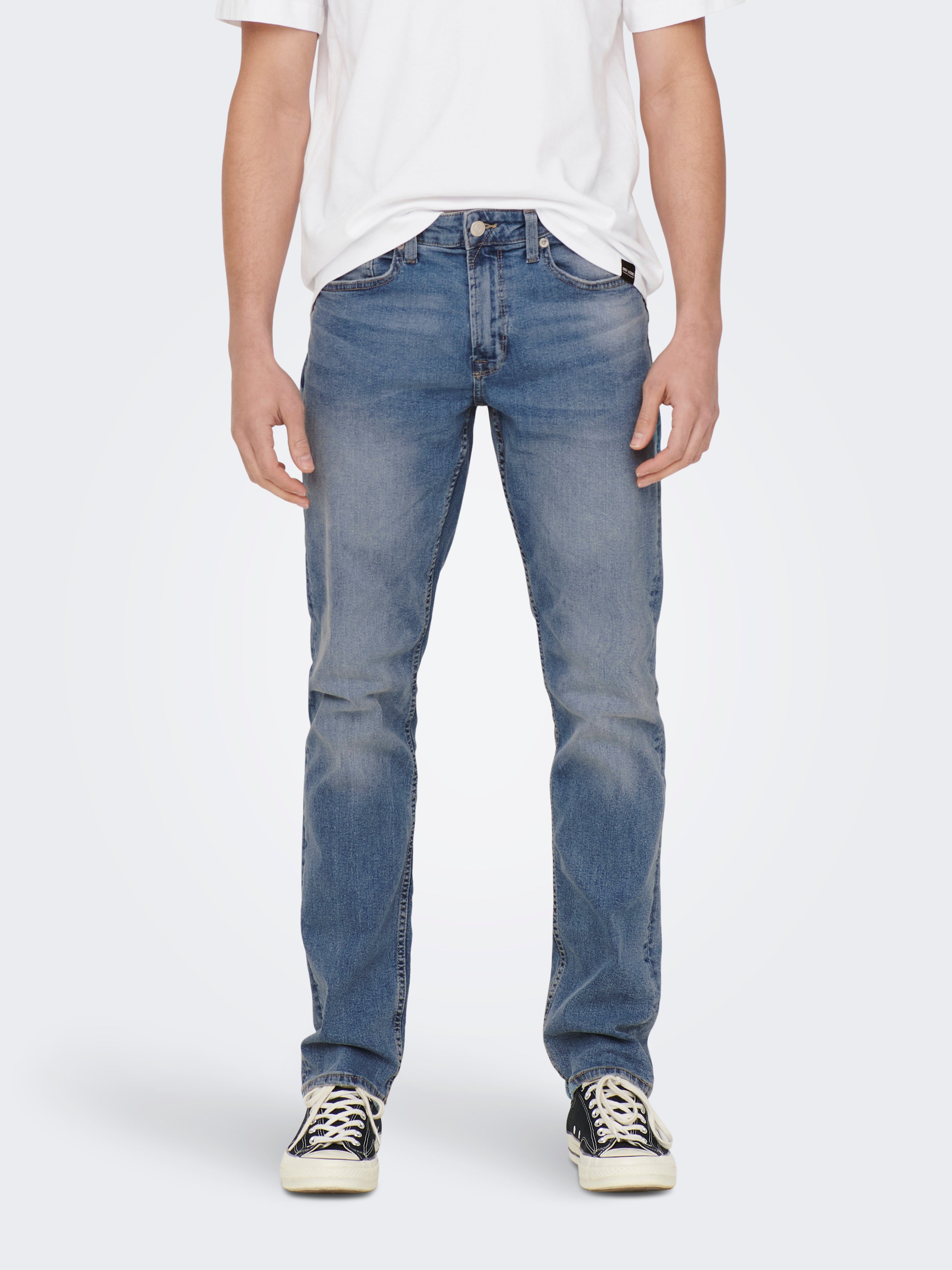 Regular discount cut jeans