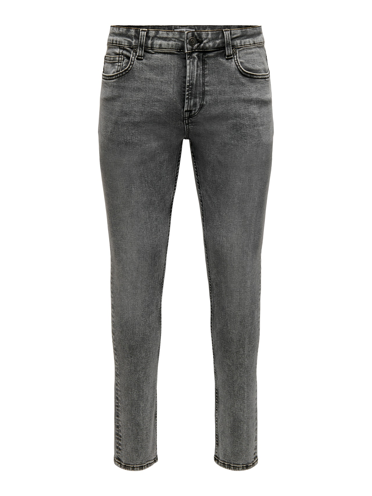 ONLY & SONS Regular Fit Mid waist Jeans -Medium Grey Denim - 22024592