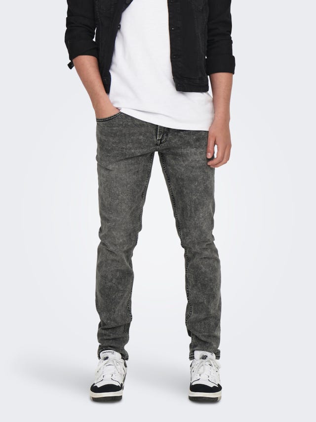 ONLY & SONS ONSWEFT MID. GREY 4592 JEANS VD - 22024592