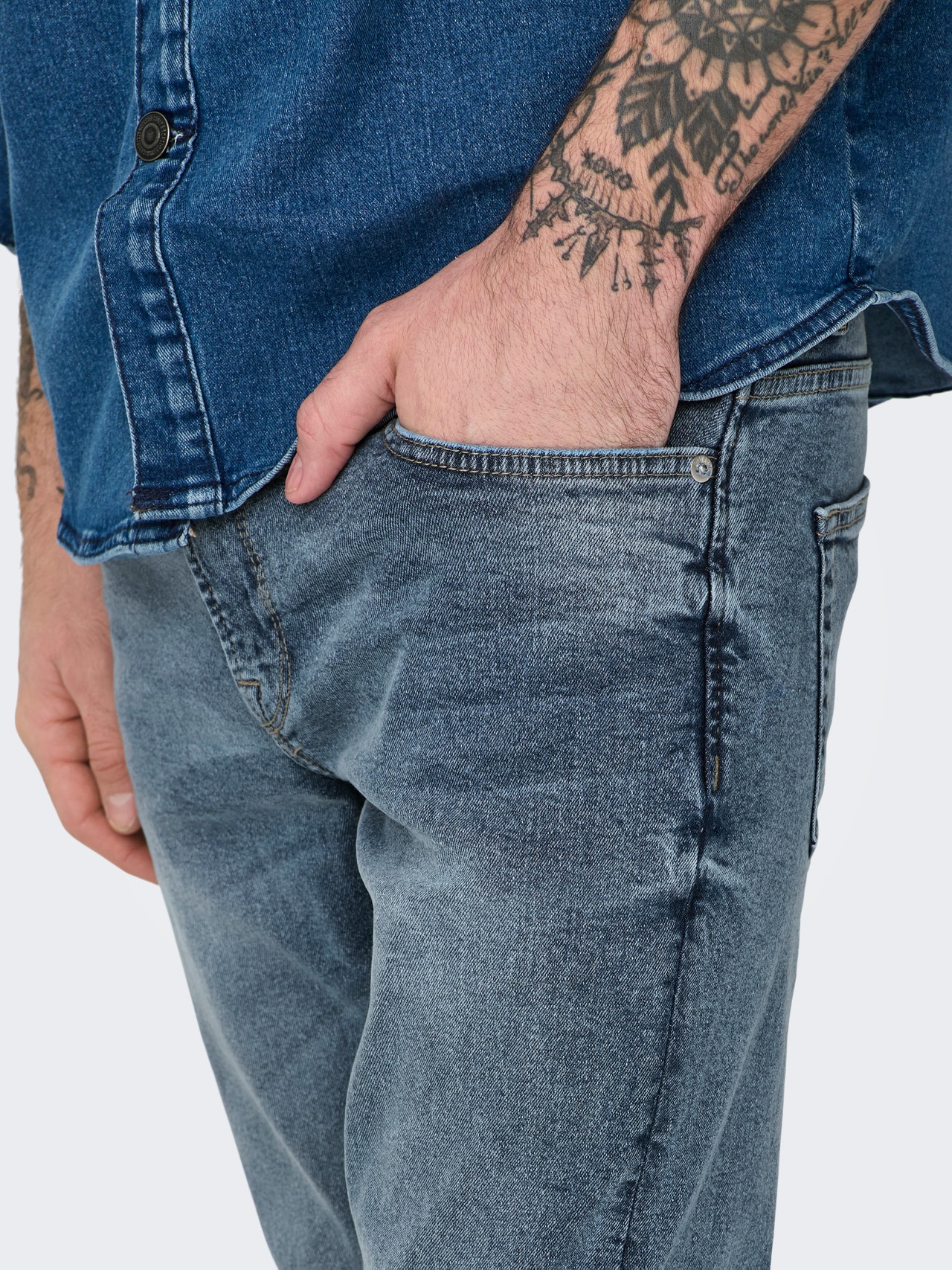 ONLY & SONS Slim Fit Jeans -Light Blue Denim - 22024594