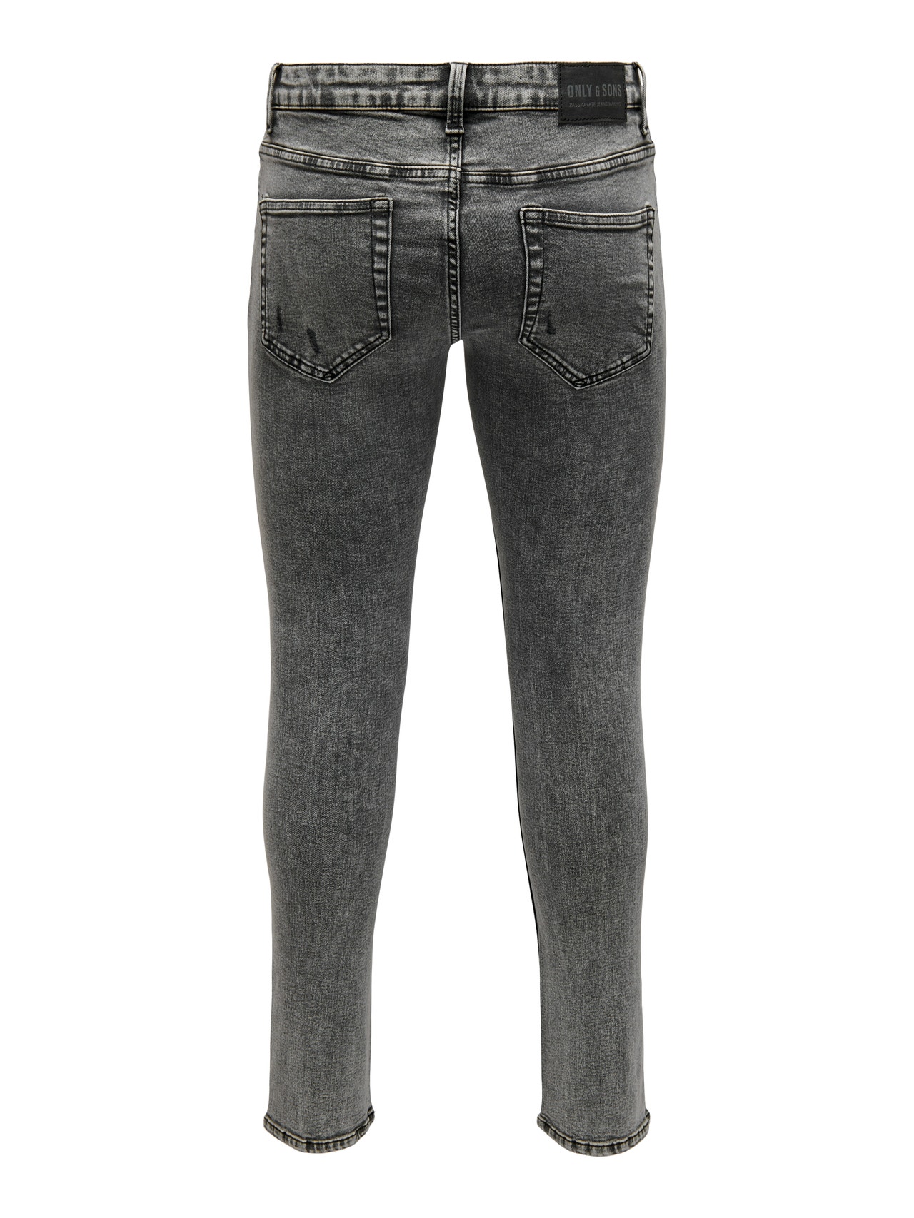 ONLY & SONS Slim fit Gescheurde zomen Jeans -Medium Grey Denim - 22024597
