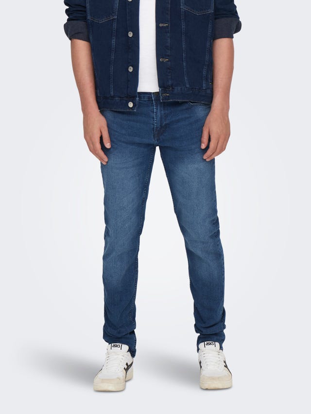 ONLY & SONS Slim Fit Mittlere Taille Jeans - 22024598
