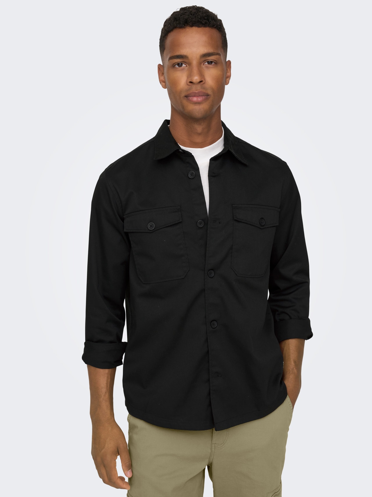 ONLY & SONS Loose Fit Shirt -Black - 22024696