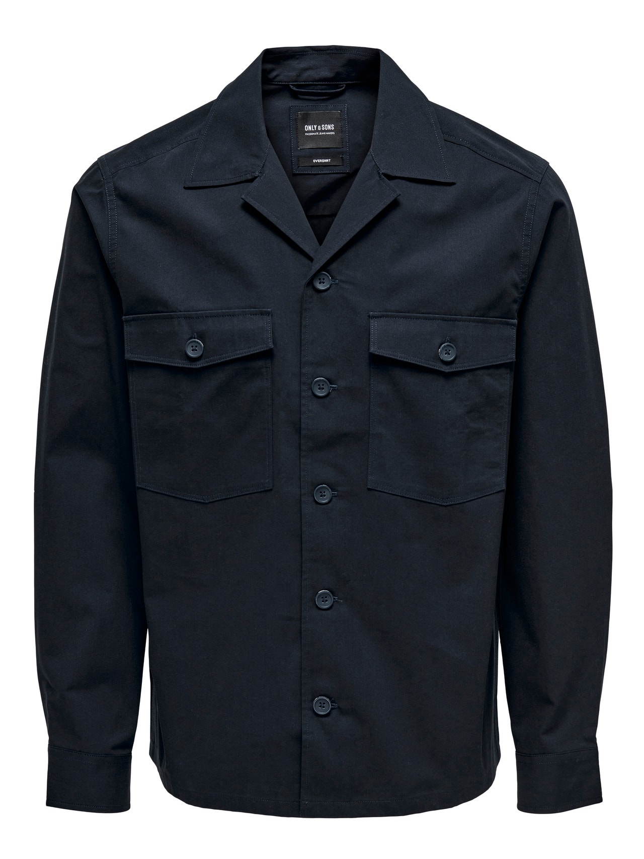 ONLY & SONS Loose Fit Resort collar Shirt -Dark Navy - 22024709