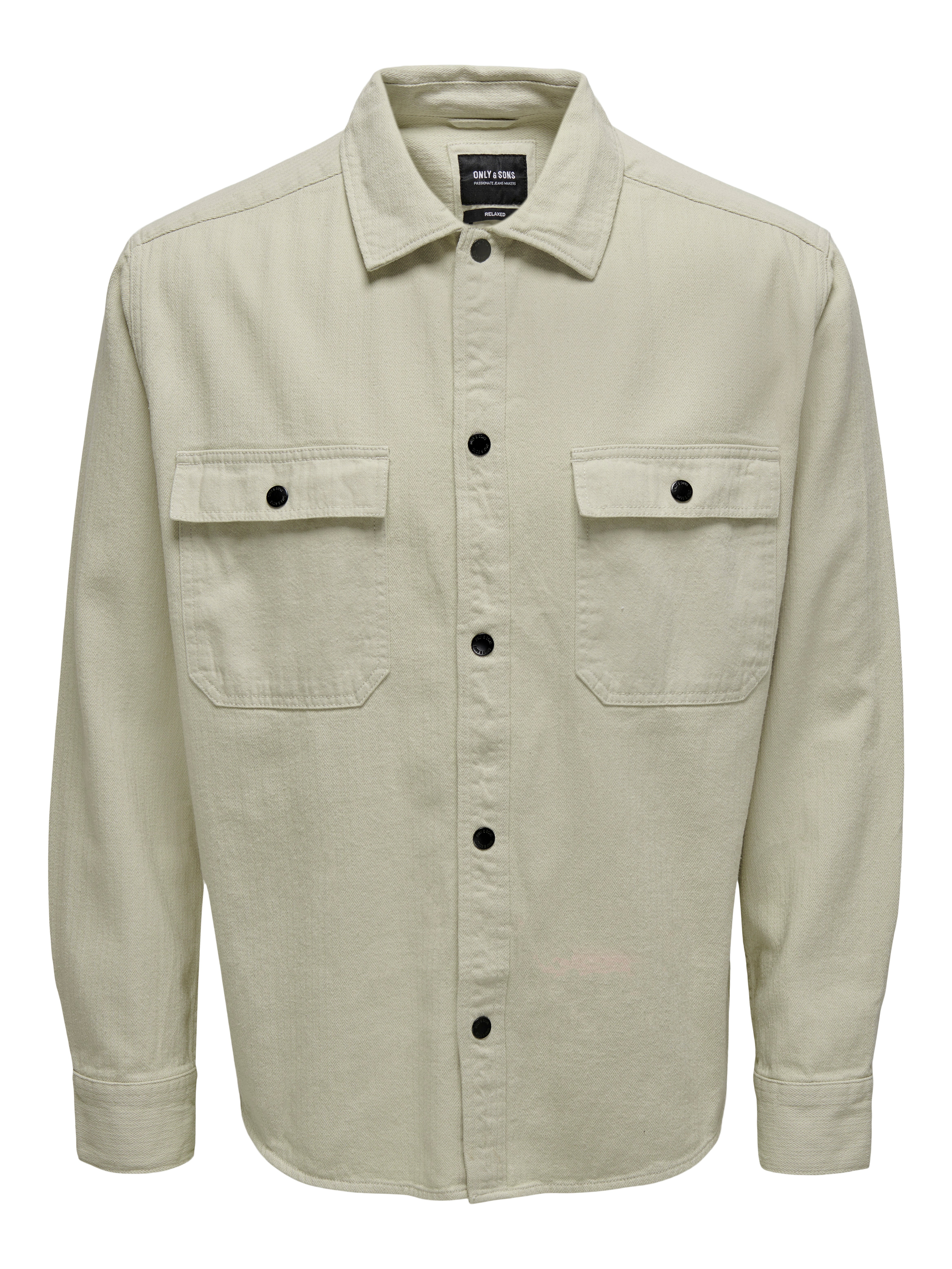 Relaxed Fit Solid color overshirt with 30 discount ONLY SONS