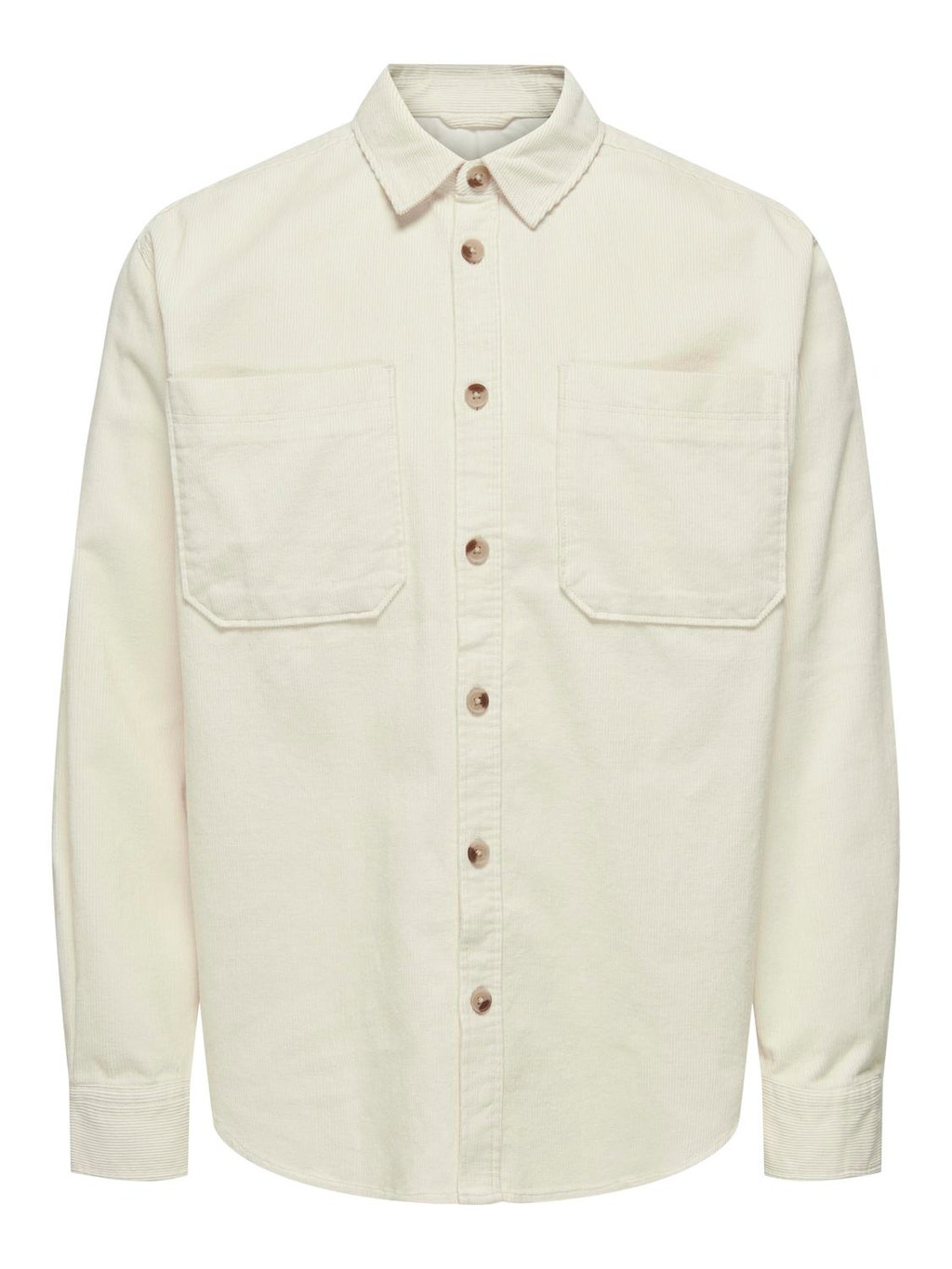 Relaxed Fit Corduroy shirt | White | ONLY & SONS®