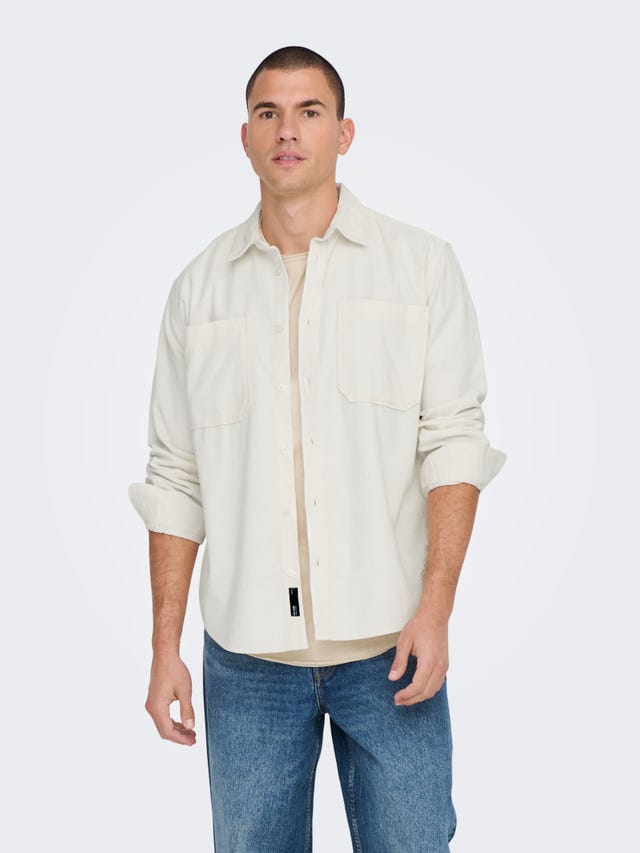 ONLY & SONS Camisas Corte relaxed Cuello de camisa - 22024716