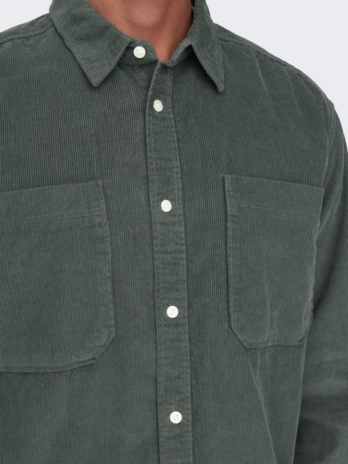 Solid colored Corduroy shirt