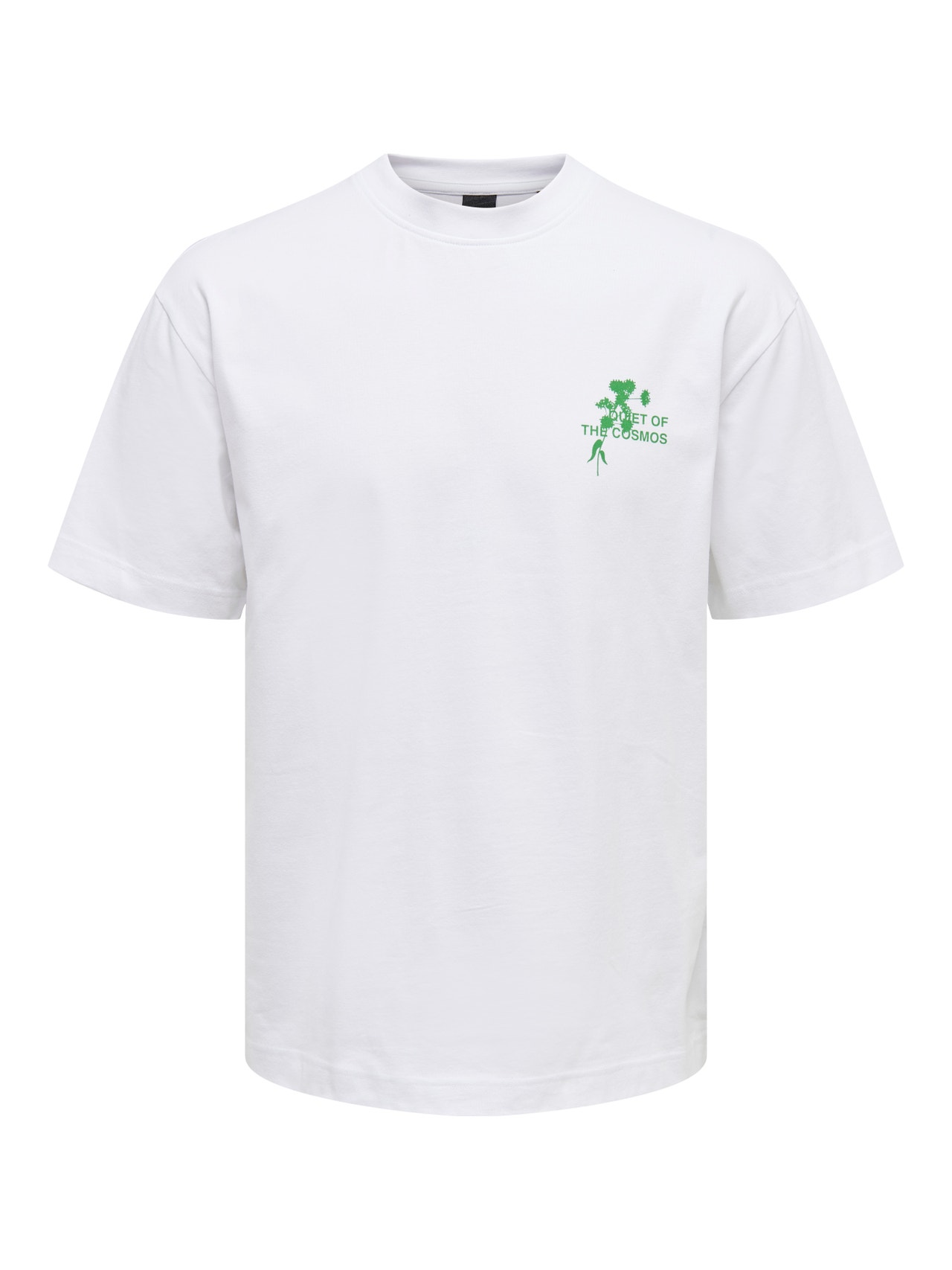 ONLY & SONS Locker geschnitten Rundhals T-Shirt -Bright White - 22024750