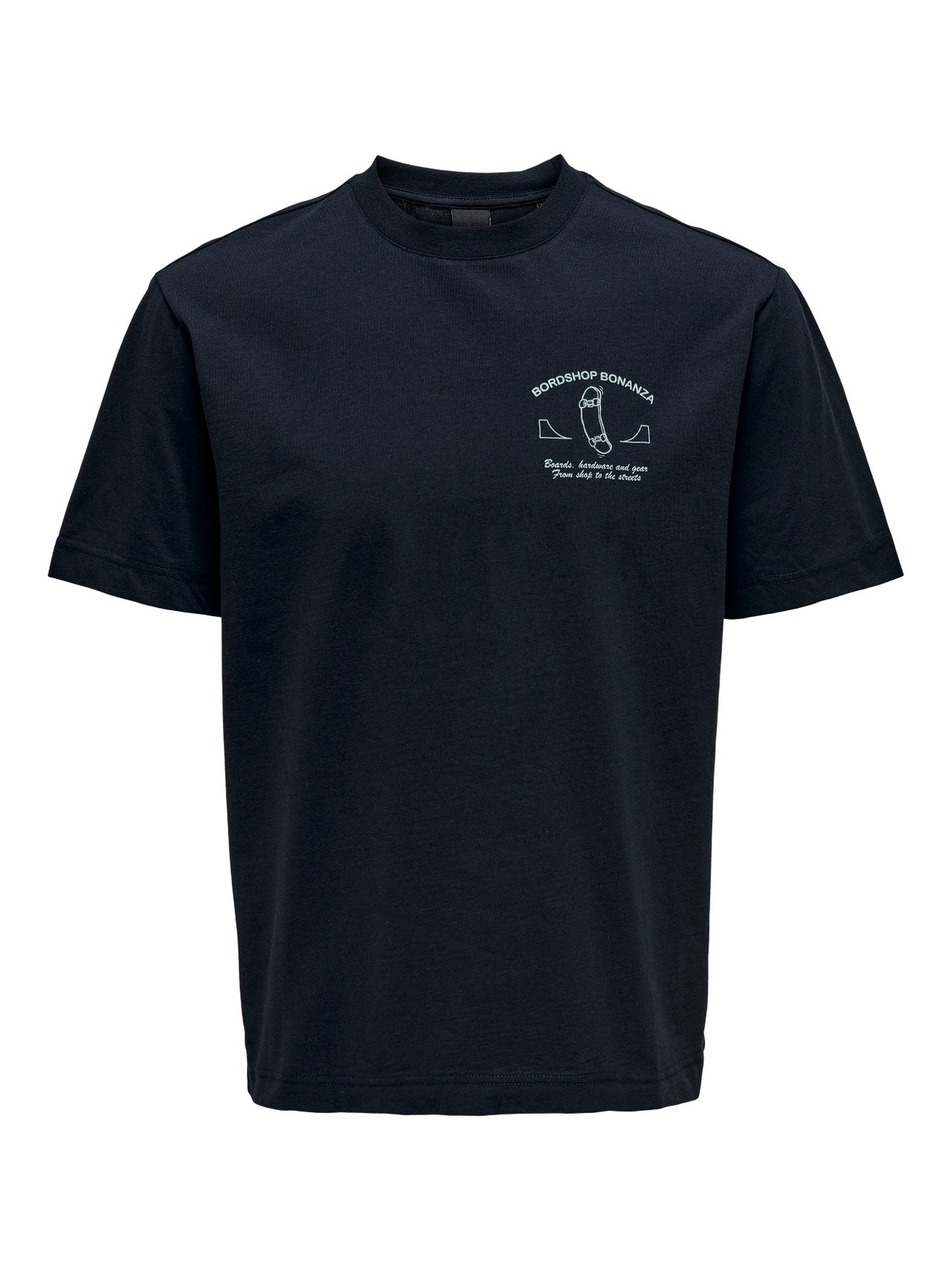 ONLY & SONS Avslappnad O-ringning T-shirt -Dark Navy - 22024796