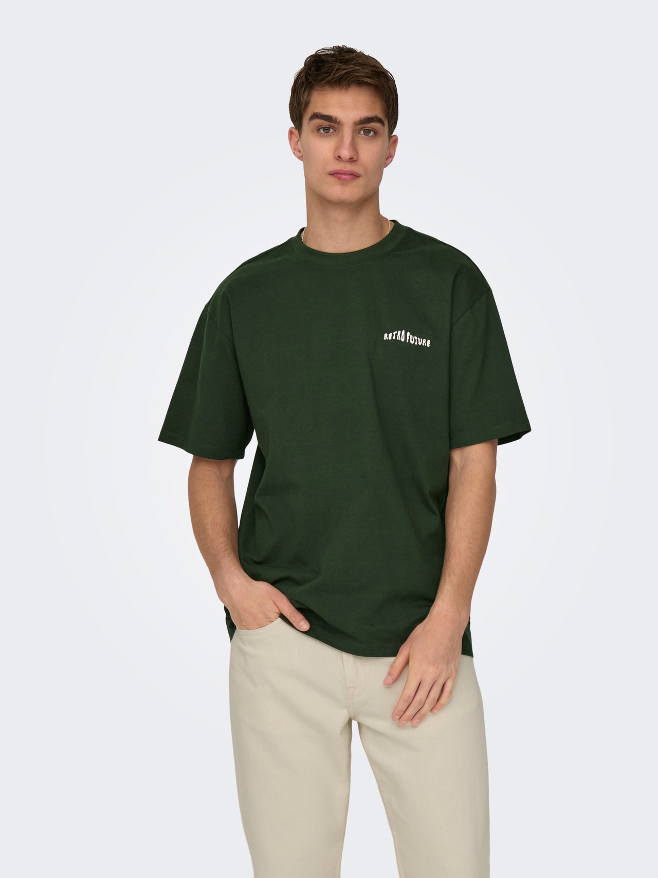 ONLY & SONS Krój swobodny Okrągły dekolt T-shirt -Duffel Bag - 22024804
