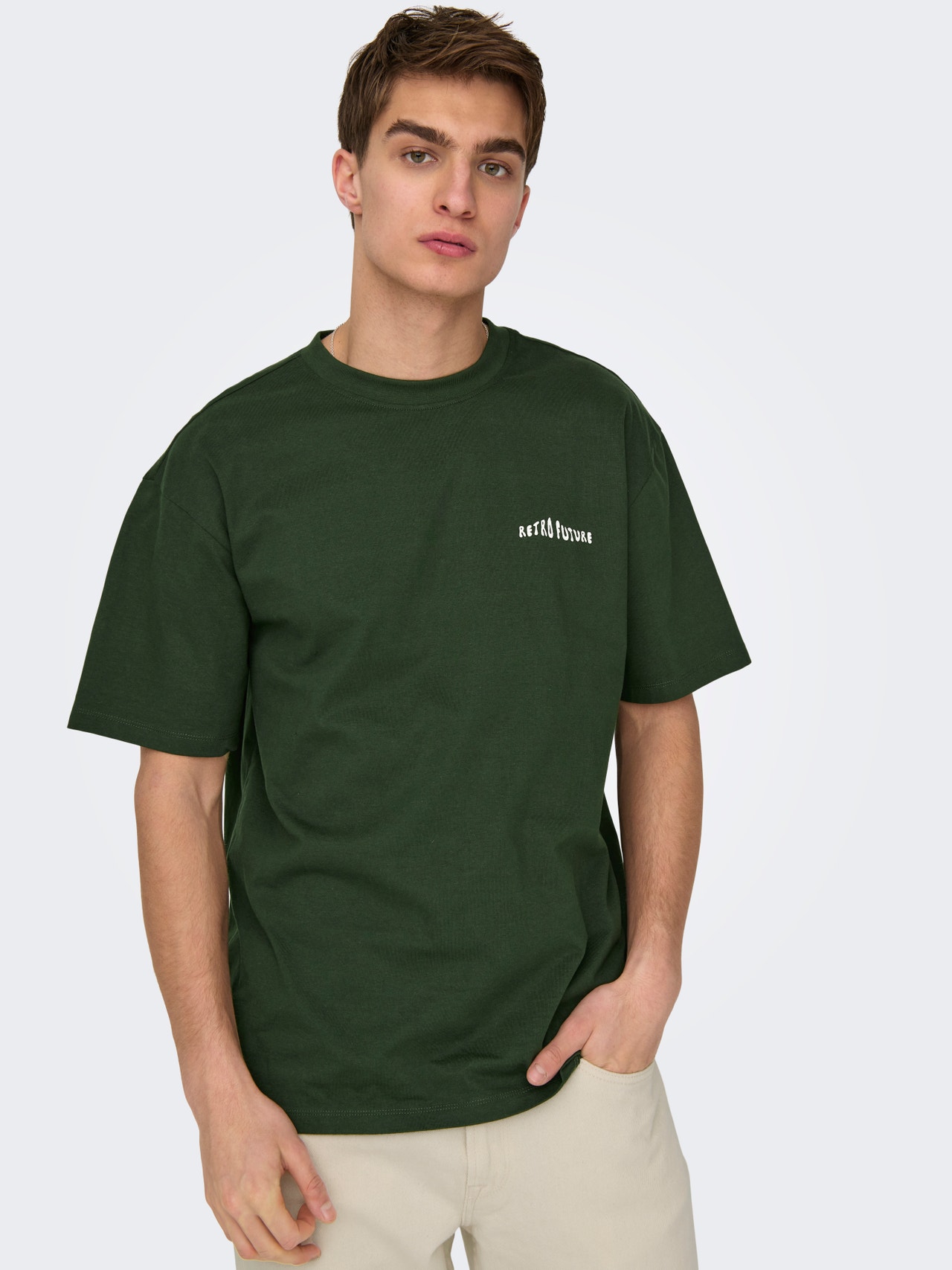 ONLY & SONS Locker geschnitten Rundhals T-Shirt -Duffel Bag - 22024804