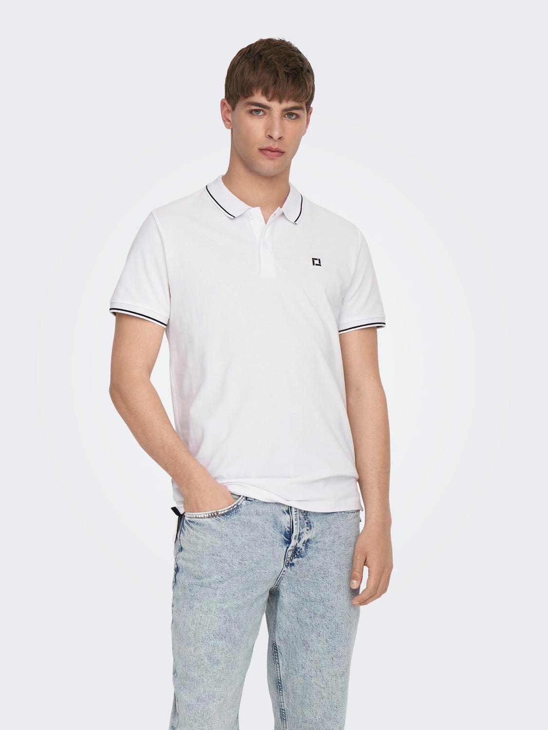 ONLY & SONS Polos Corte regular Polo -Bright White - 22024827
