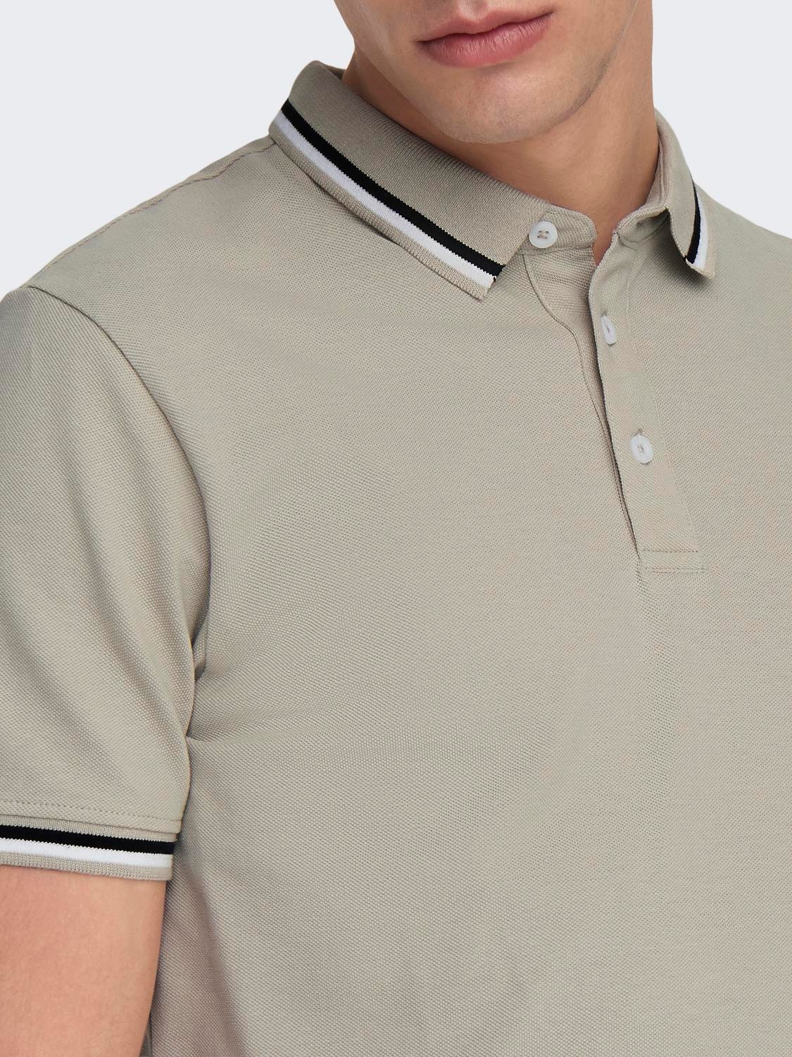 ONLY & SONS Polos Corte regular Polo -Silver Lining - 22024827