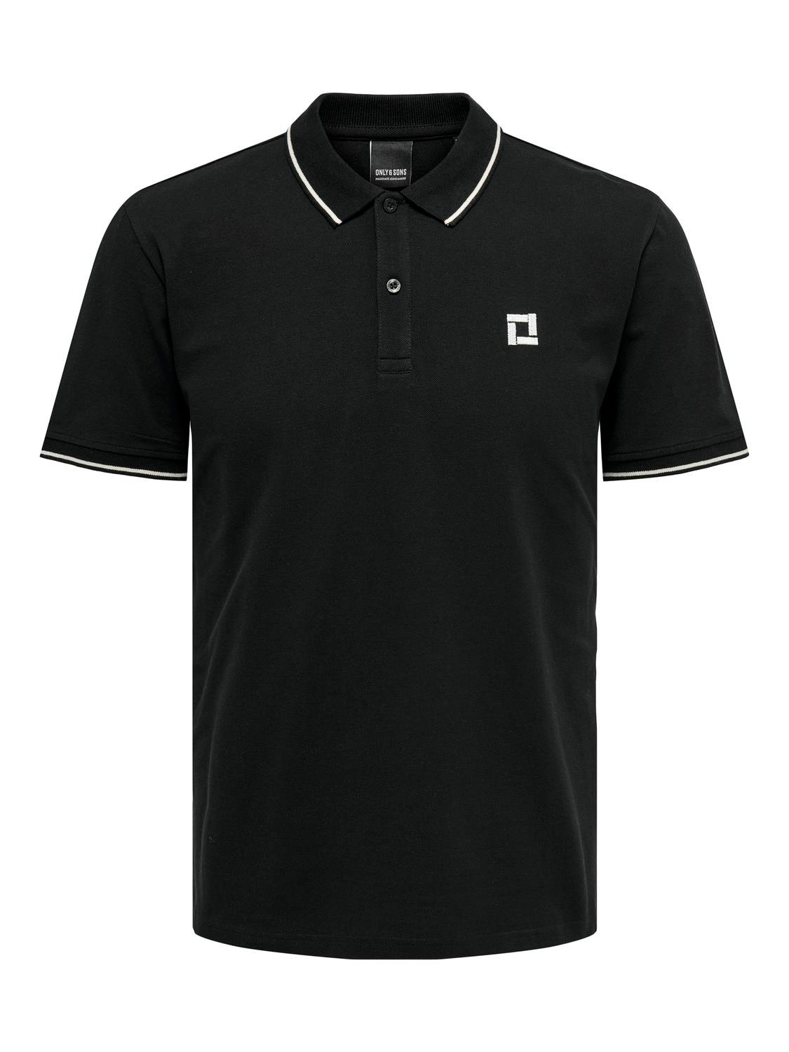 ONLY & SONS Polos Regular Fit Polo -Black - 22024827