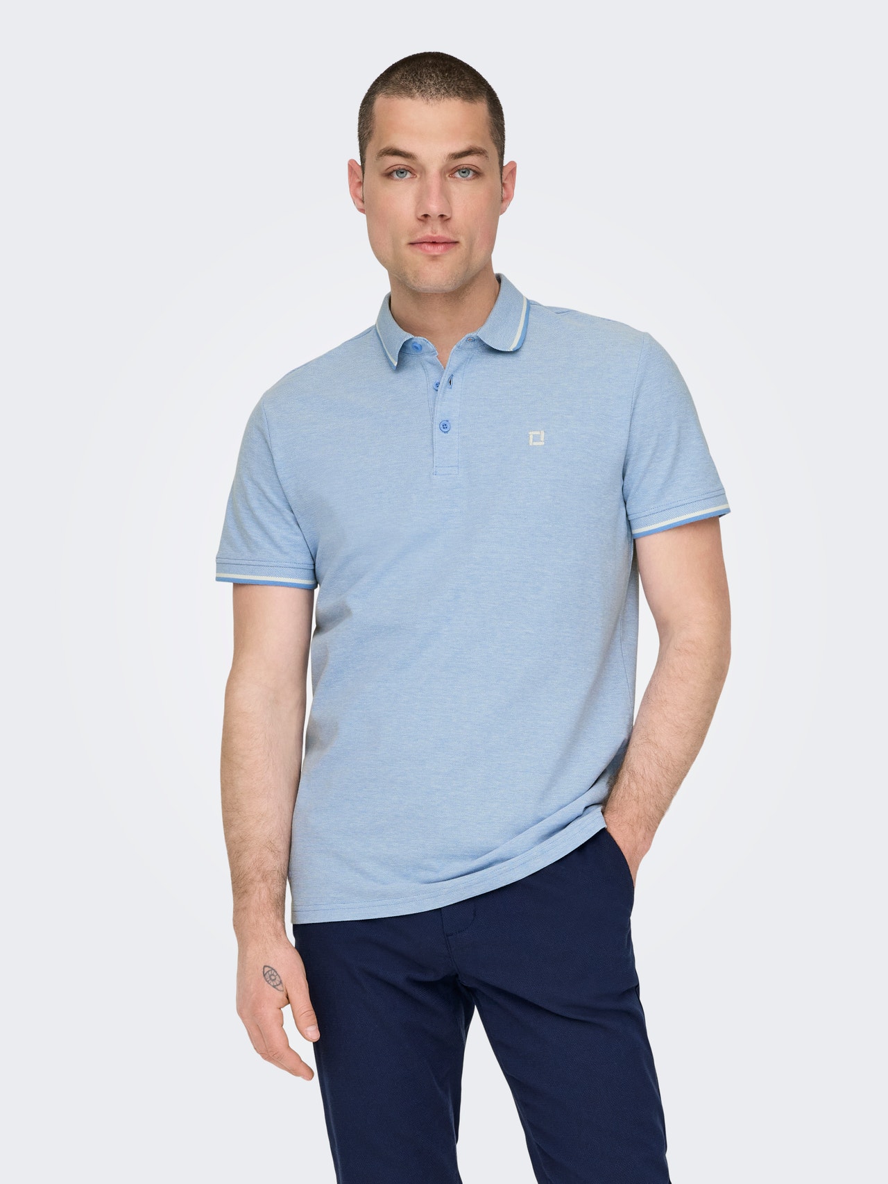 ONLY & SONS Polo t-shirt -Marina - 22024827