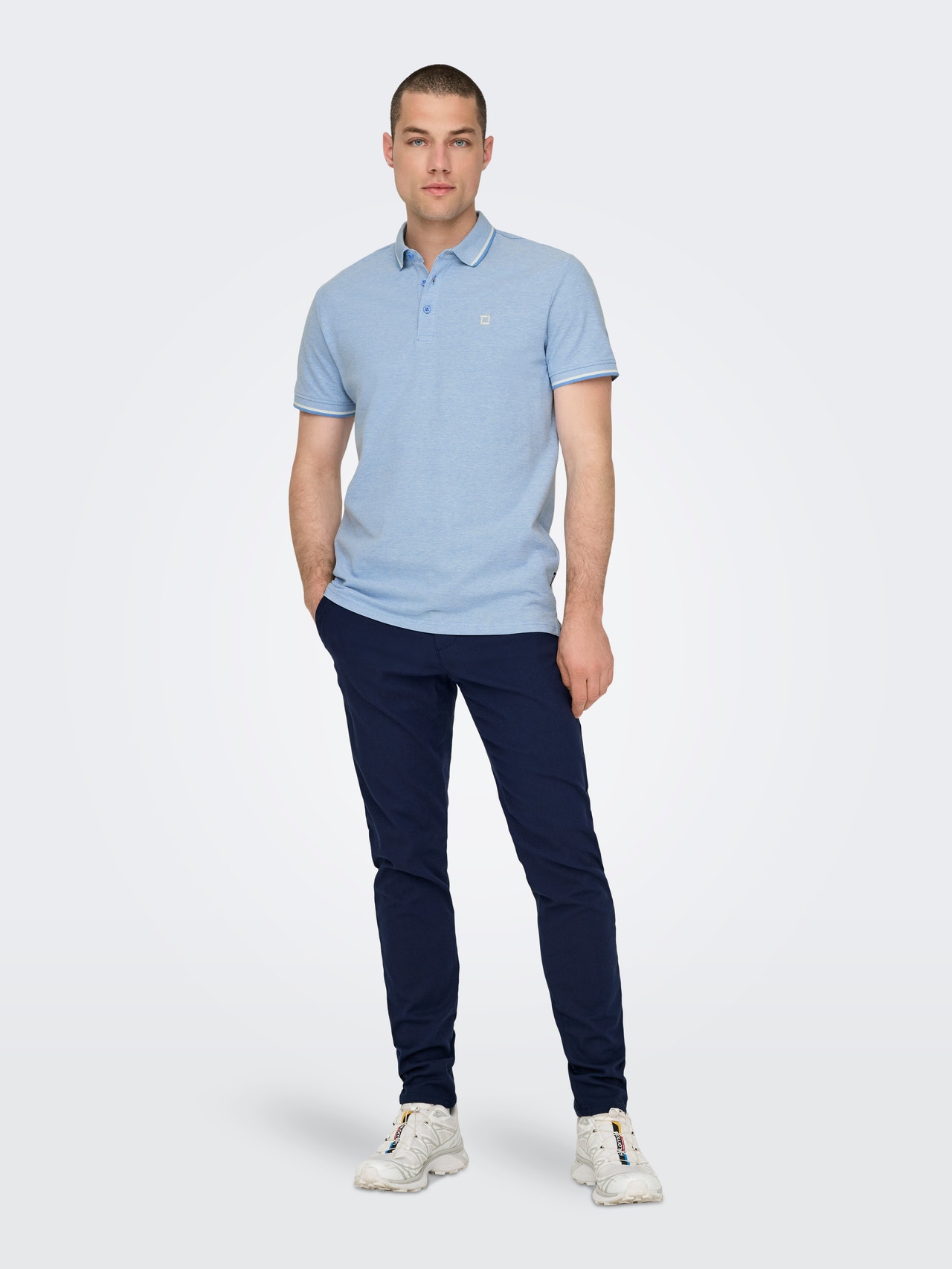ONLY & SONS Regular Fit Polo Polo-Shirt -Marina - 22024827